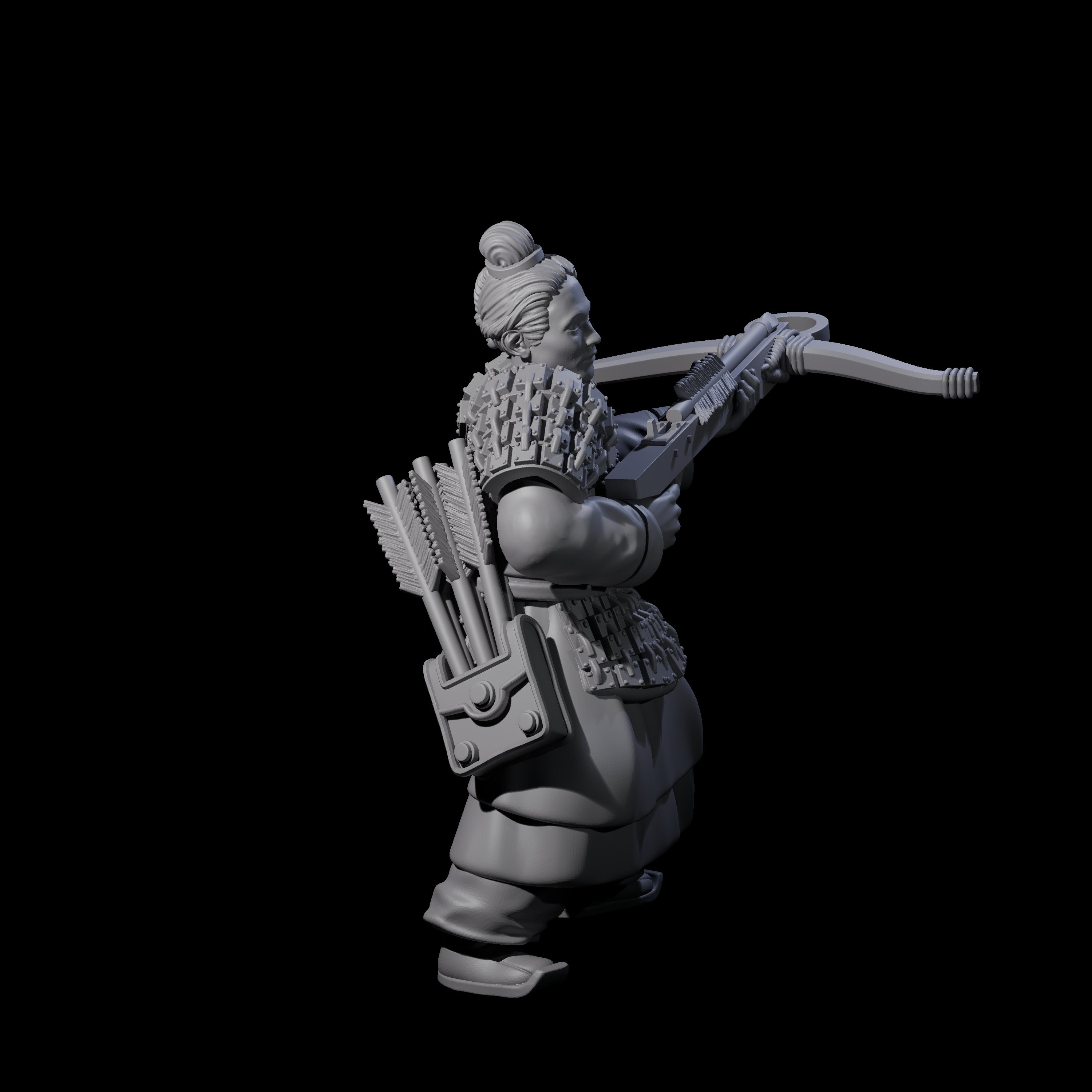 Chinese Terracotta Crossbowman D Miniature for Dungeons and Dragons, Pathfinder or other TTRPGs