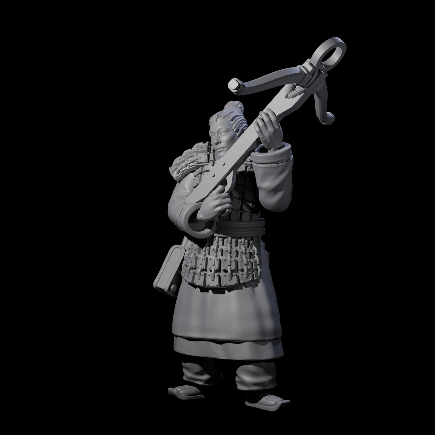 Chinese Terracotta Crossbowman E Miniature for Dungeons and Dragons, Pathfinder or other TTRPGs
