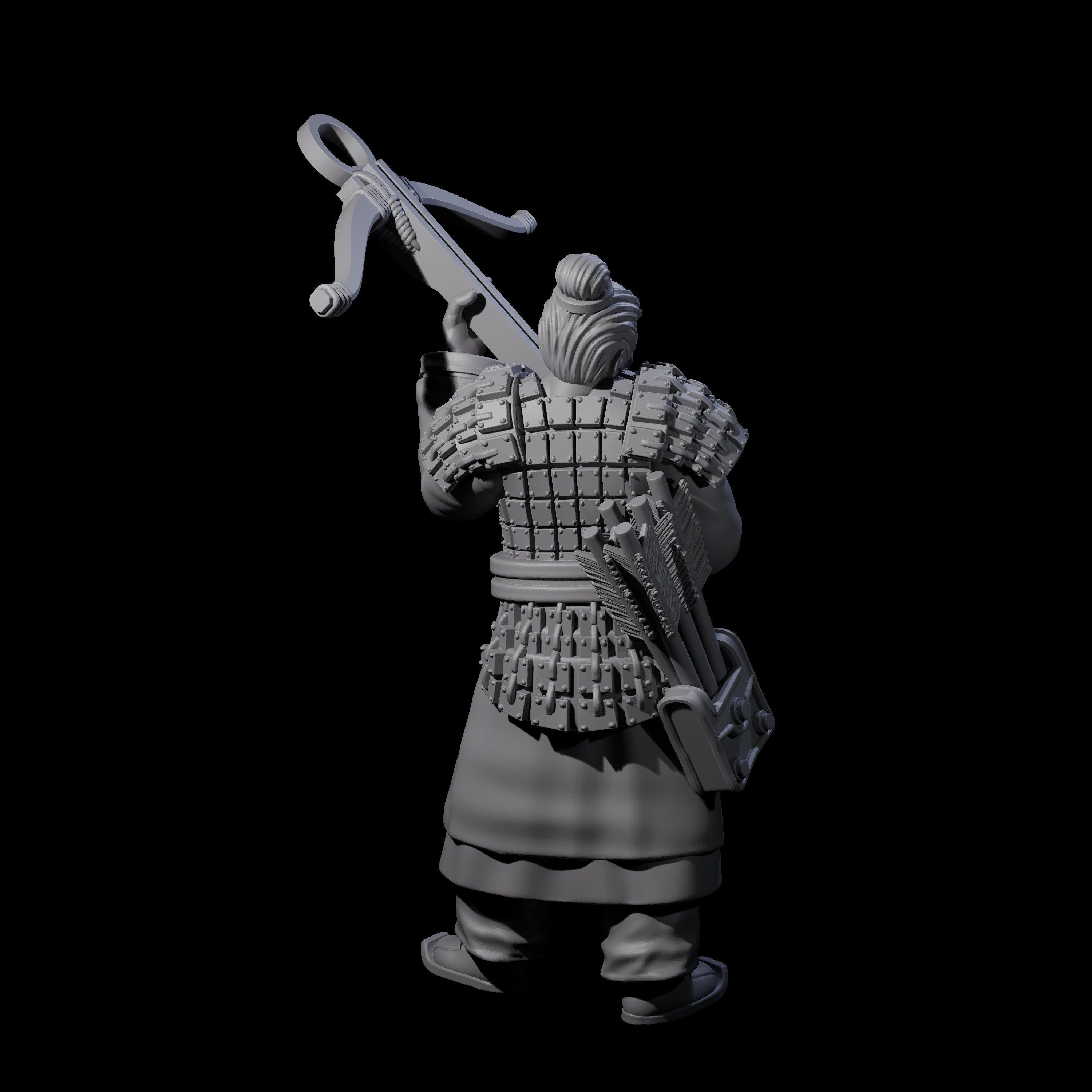 Chinese Terracotta Crossbowman E Miniature for Dungeons and Dragons, Pathfinder or other TTRPGs