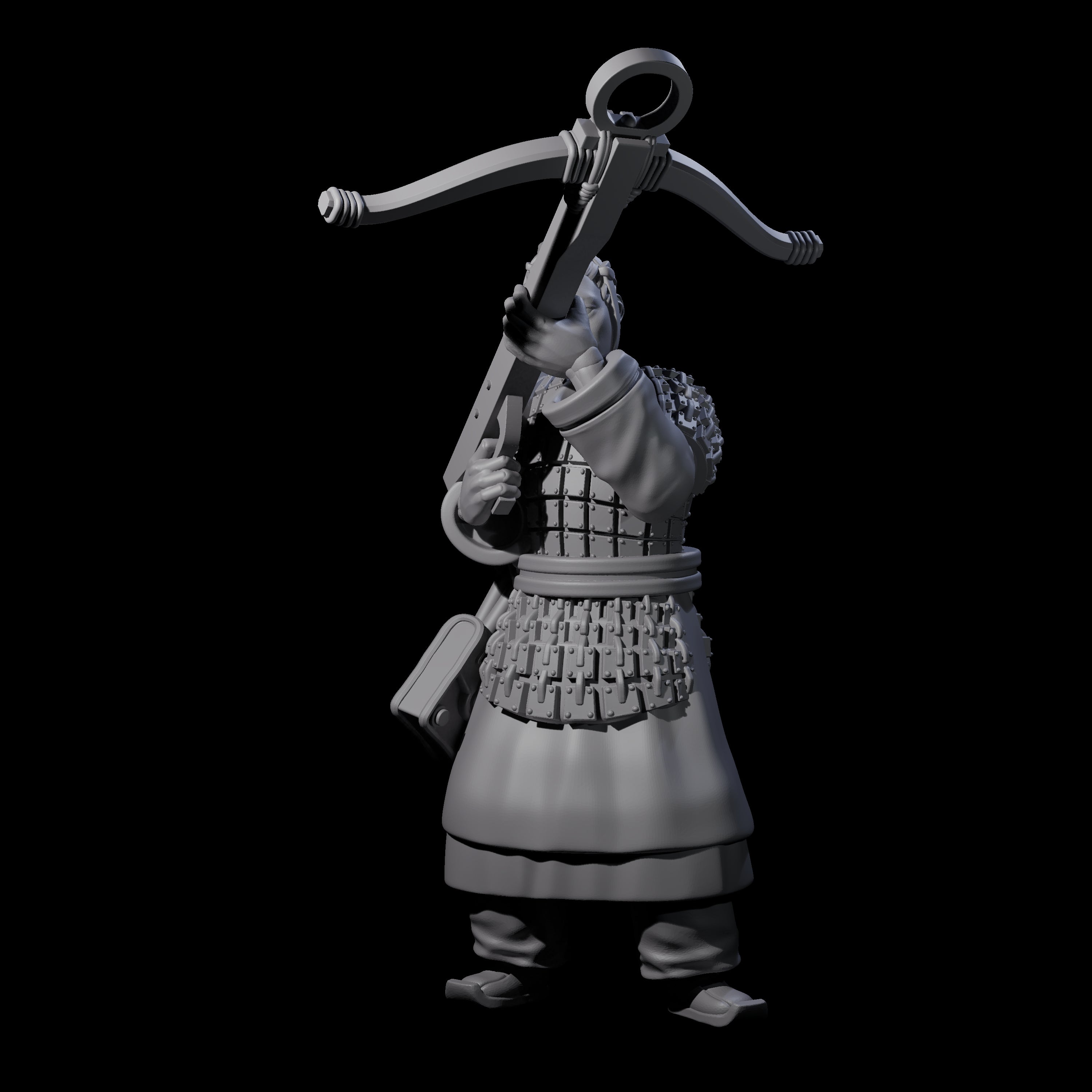 Chinese Terracotta Crossbowman F Miniature for Dungeons and Dragons, Pathfinder or other TTRPGs