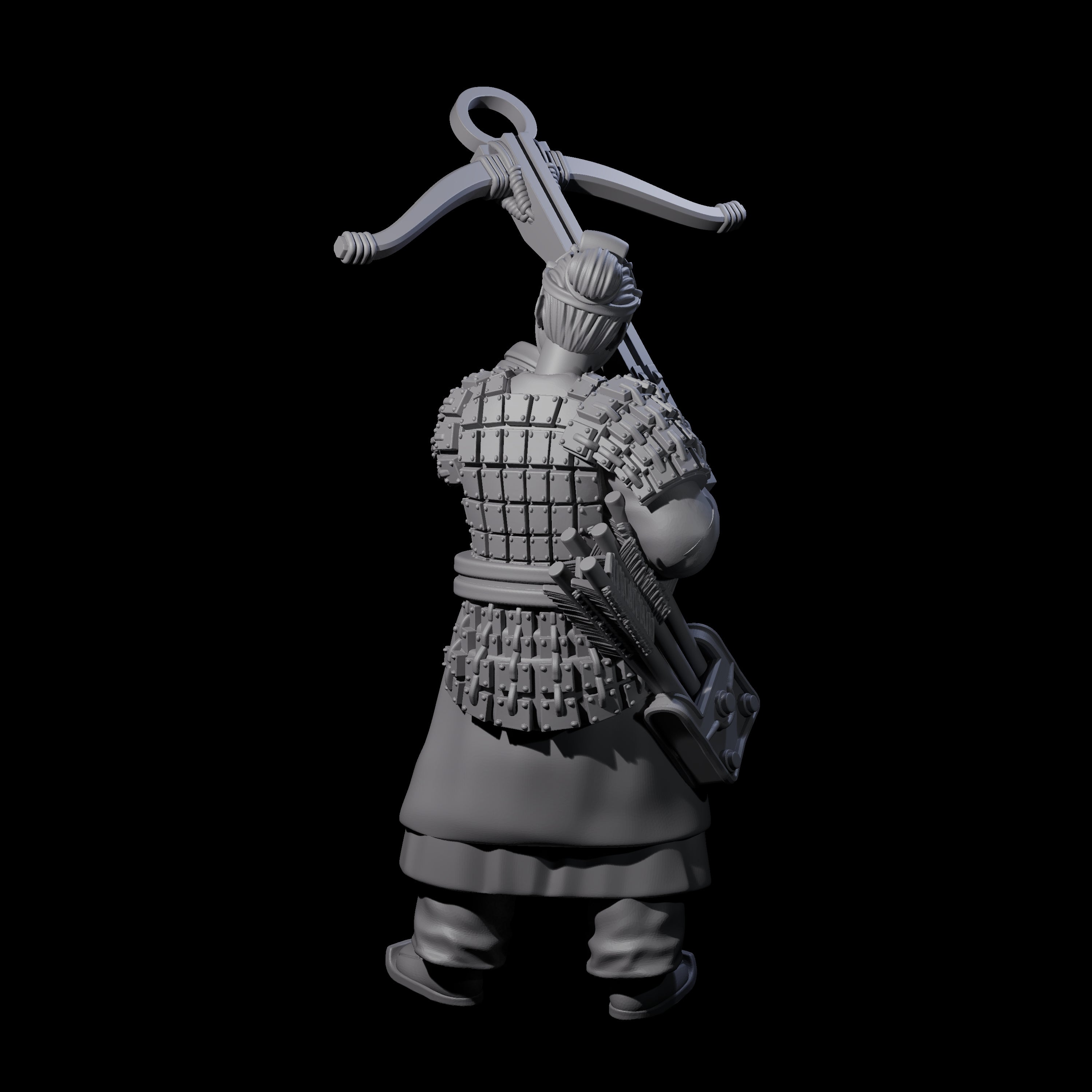 Chinese Terracotta Crossbowman F Miniature for Dungeons and Dragons, Pathfinder or other TTRPGs