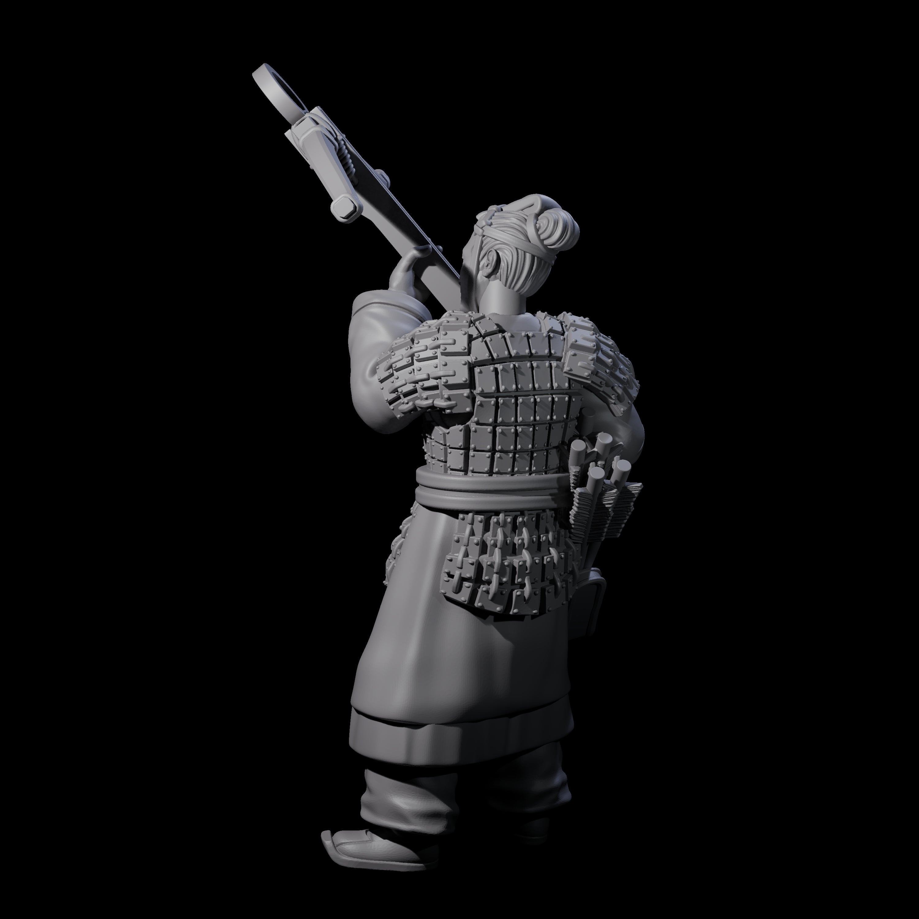 Chinese Terracotta Crossbowman F Miniature for Dungeons and Dragons, Pathfinder or other TTRPGs