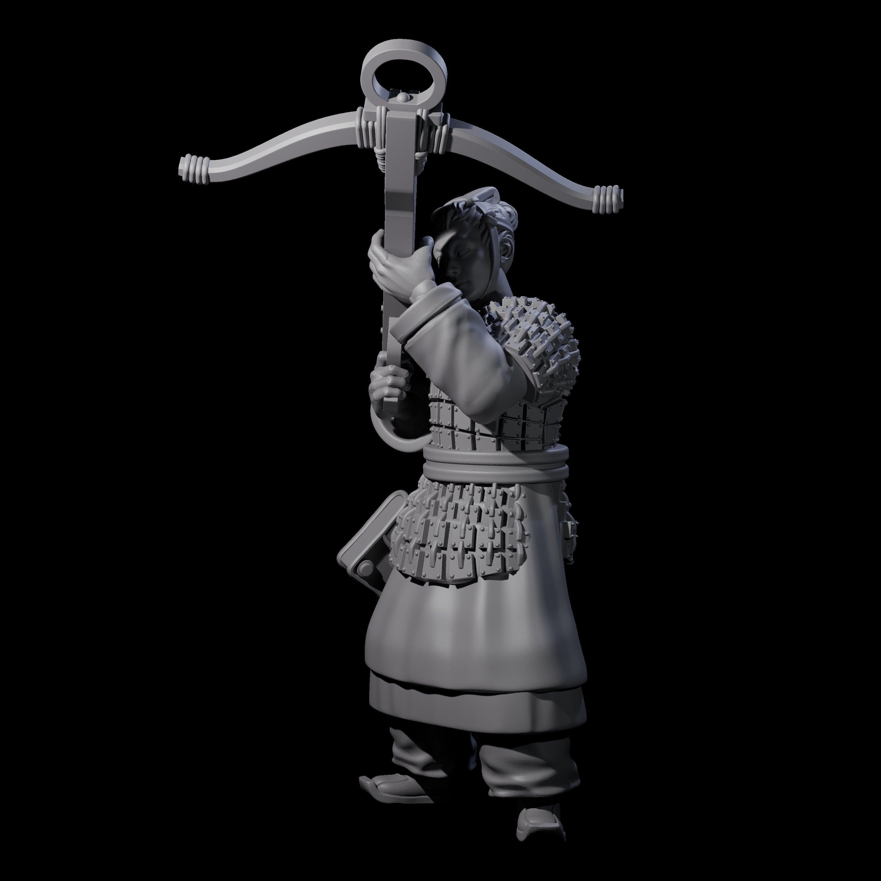 Chinese Terracotta Crossbowman F Miniature for Dungeons and Dragons, Pathfinder or other TTRPGs