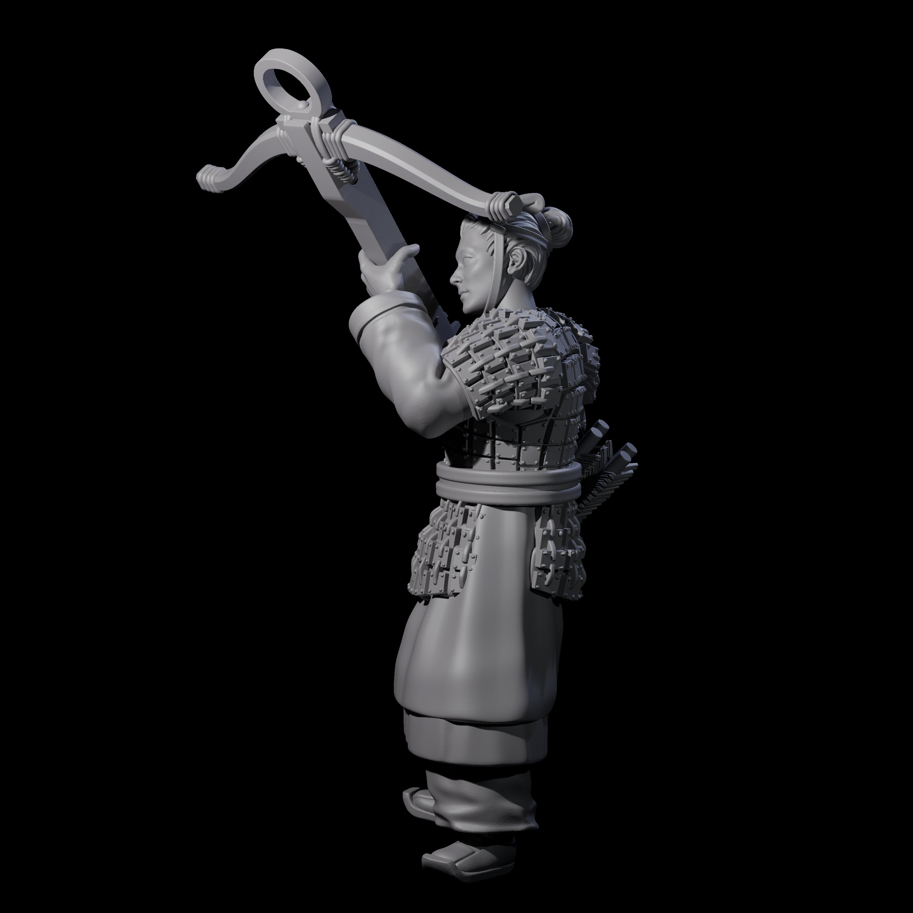 Chinese Terracotta Crossbowman F Miniature for Dungeons and Dragons, Pathfinder or other TTRPGs