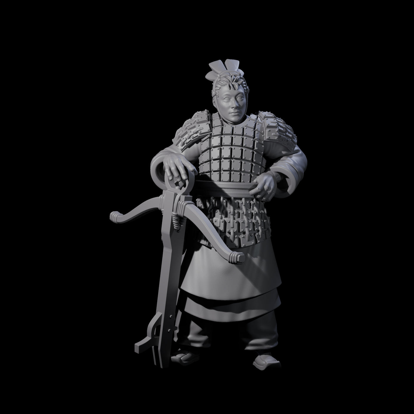 Chinese Terracotta Crossbowman G Miniature for Dungeons and Dragons, Pathfinder or other TTRPGs