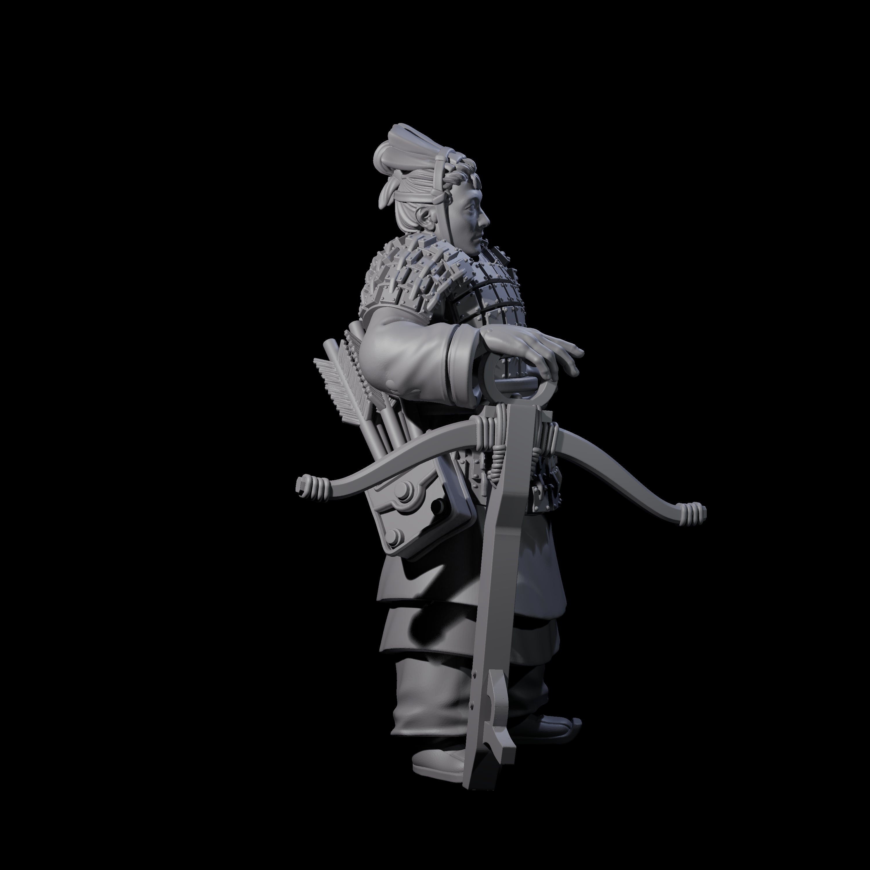 Chinese Terracotta Crossbowman G Miniature for Dungeons and Dragons, Pathfinder or other TTRPGs