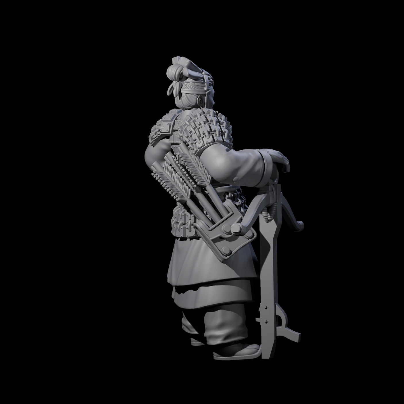 Chinese Terracotta Crossbowman G Miniature for Dungeons and Dragons, Pathfinder or other TTRPGs