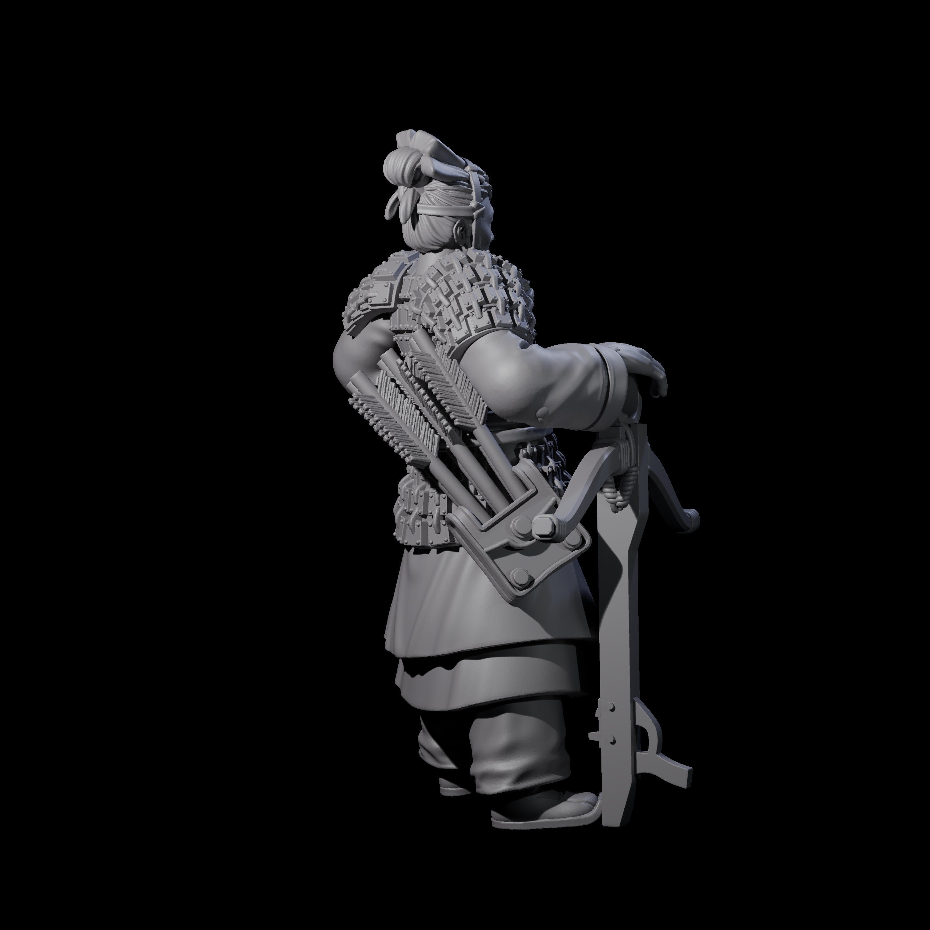 Chinese Terracotta Crossbowman G Miniature for Dungeons and Dragons, Pathfinder or other TTRPGs