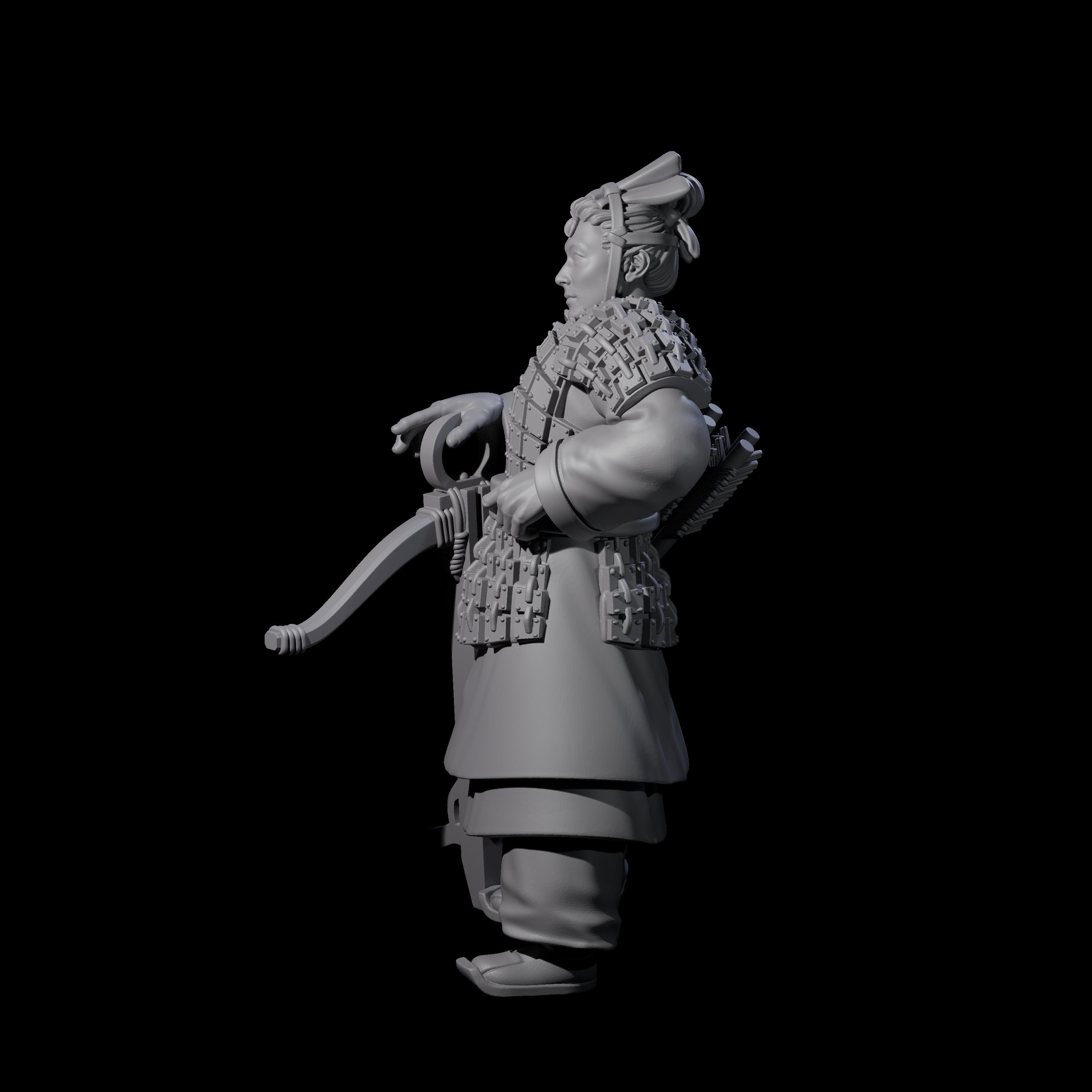 Chinese Terracotta Crossbowman G Miniature for Dungeons and Dragons, Pathfinder or other TTRPGs