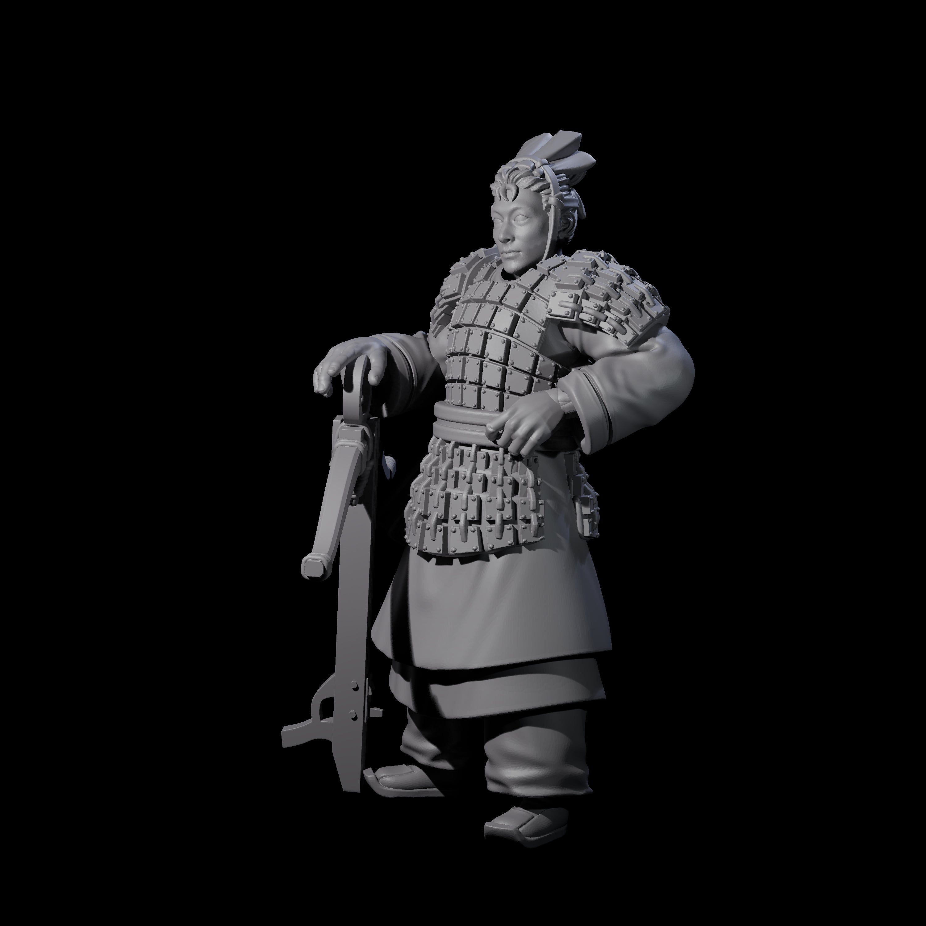 Chinese Terracotta Crossbowman G Miniature for Dungeons and Dragons, Pathfinder or other TTRPGs