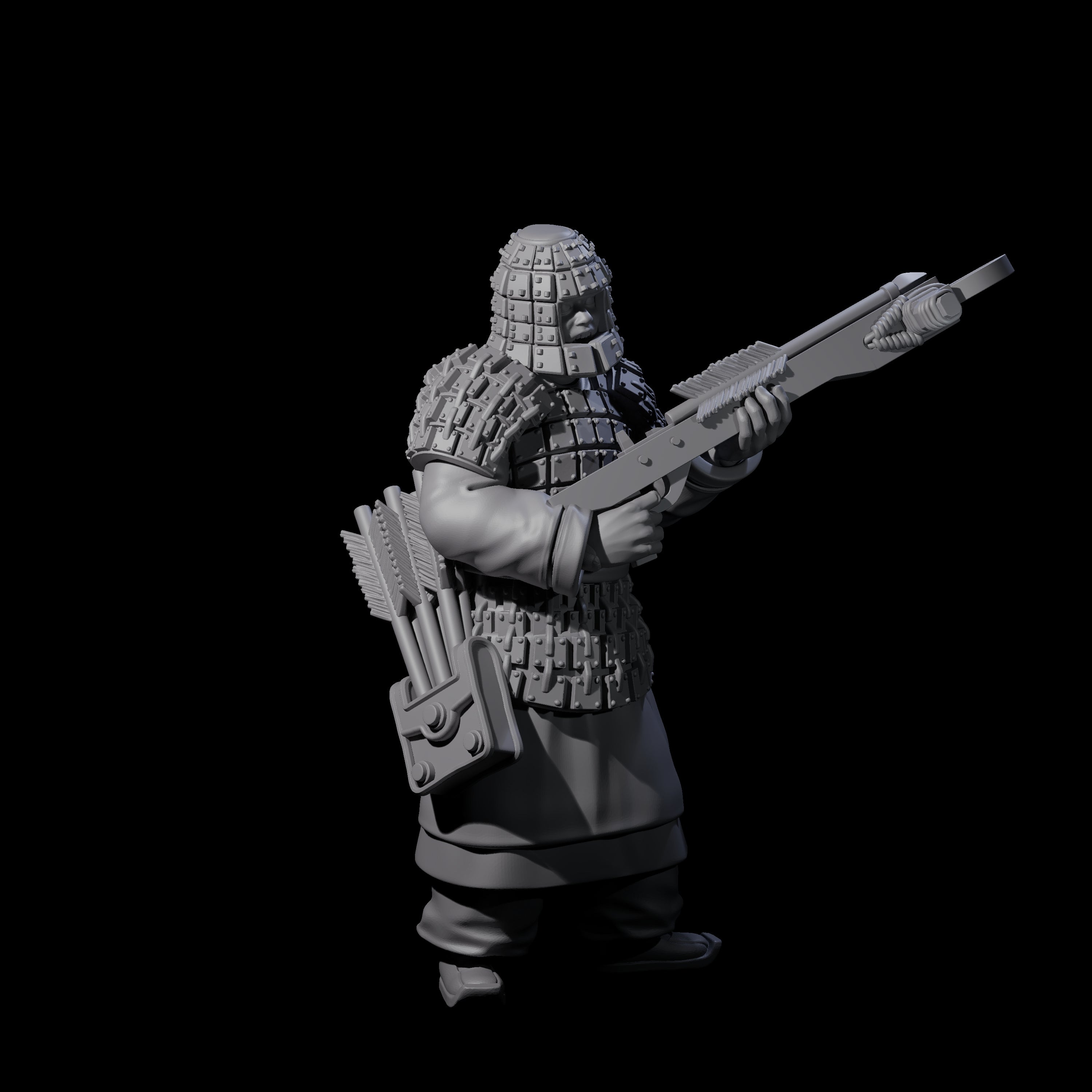 Chinese Terracotta Crossbowman H Miniature for Dungeons and Dragons, Pathfinder or other TTRPGs