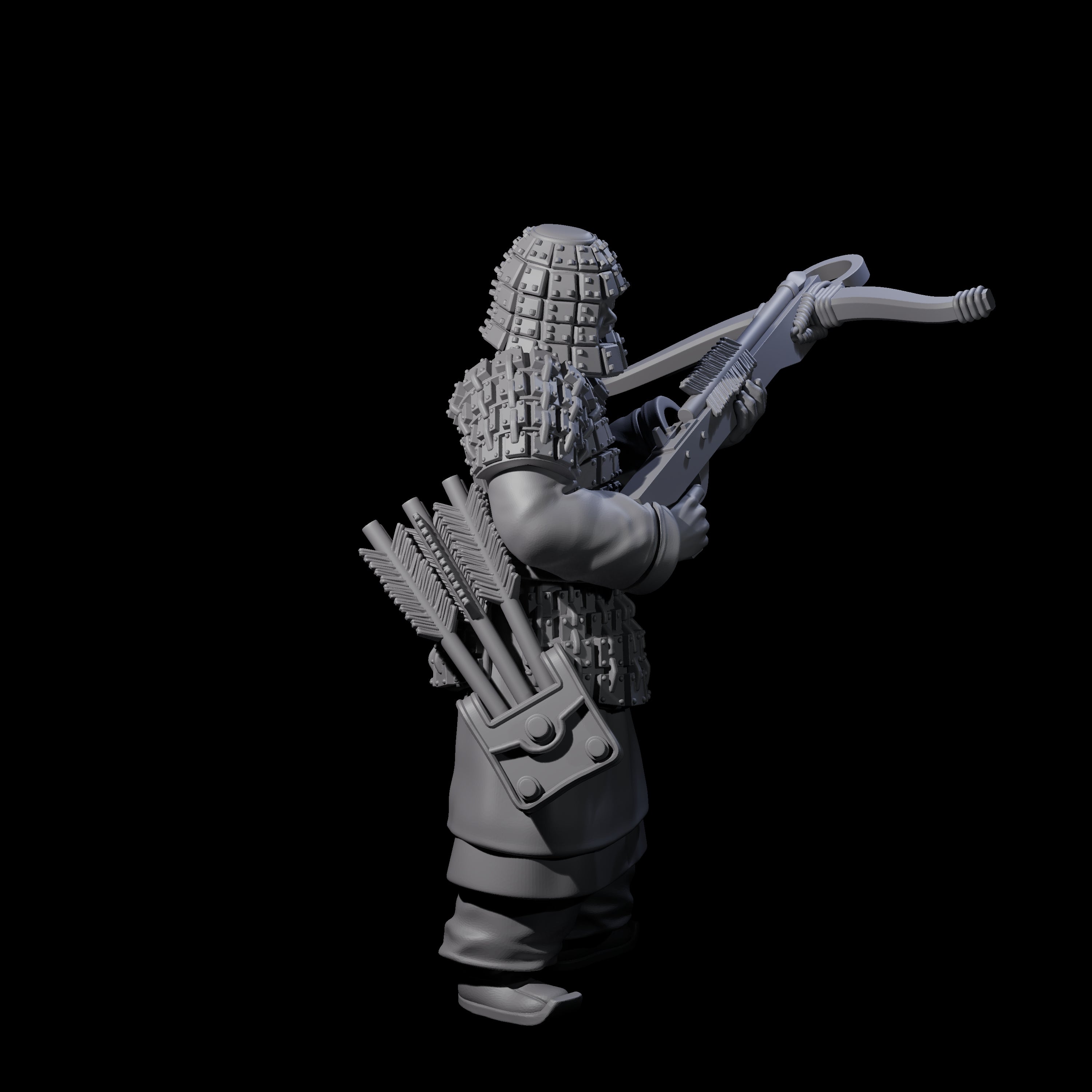 Chinese Terracotta Crossbowman H Miniature for Dungeons and Dragons, Pathfinder or other TTRPGs