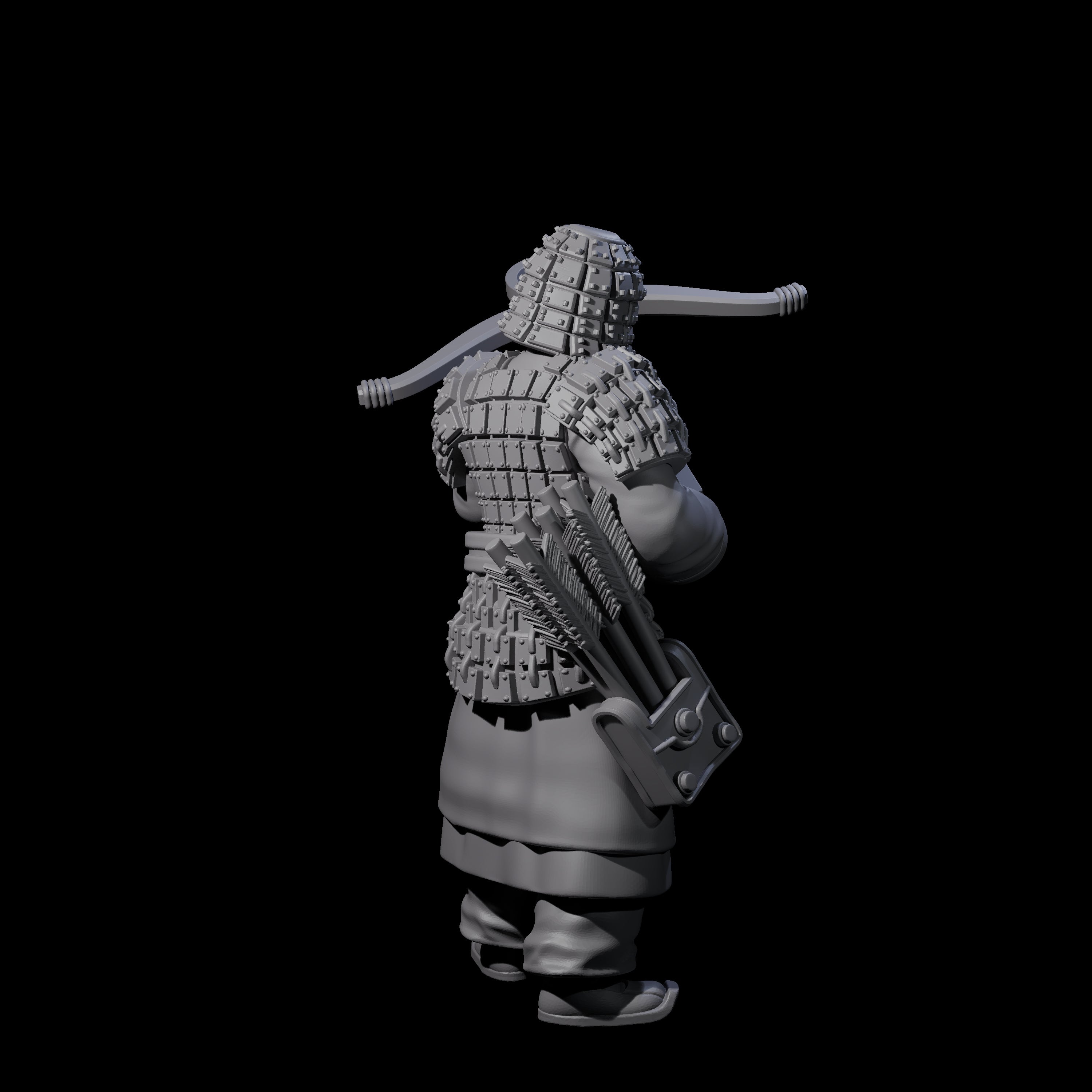Chinese Terracotta Crossbowman H Miniature for Dungeons and Dragons, Pathfinder or other TTRPGs