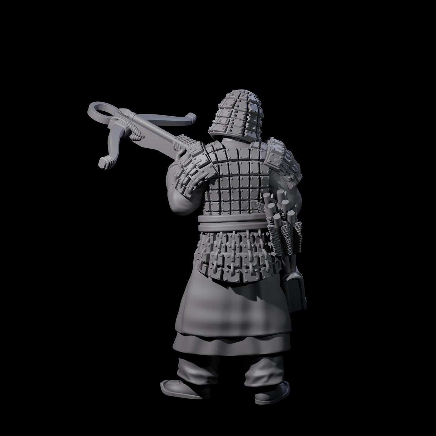 Chinese Terracotta Crossbowman H Miniature for Dungeons and Dragons, Pathfinder or other TTRPGs