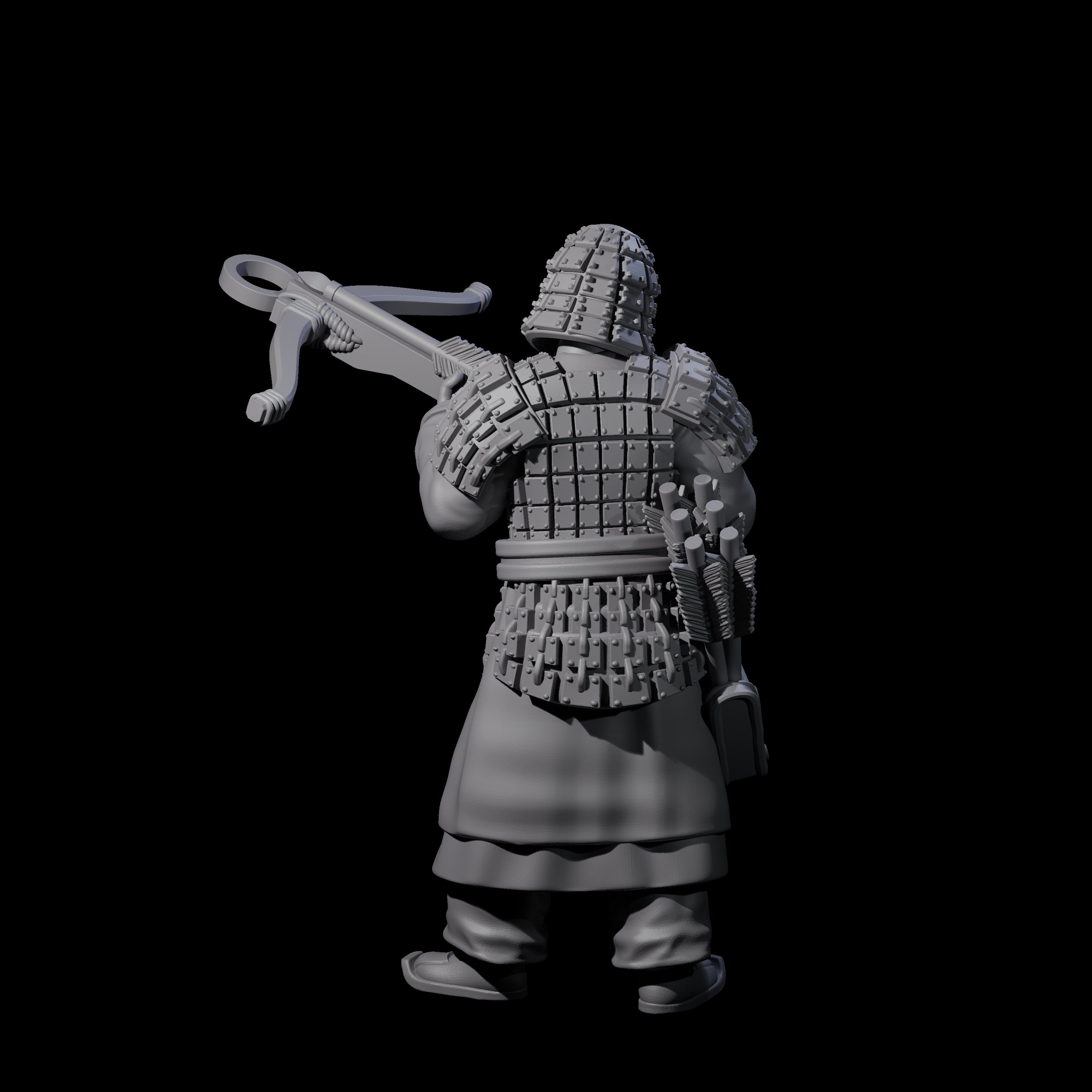 Chinese Terracotta Crossbowman H Miniature for Dungeons and Dragons, Pathfinder or other TTRPGs