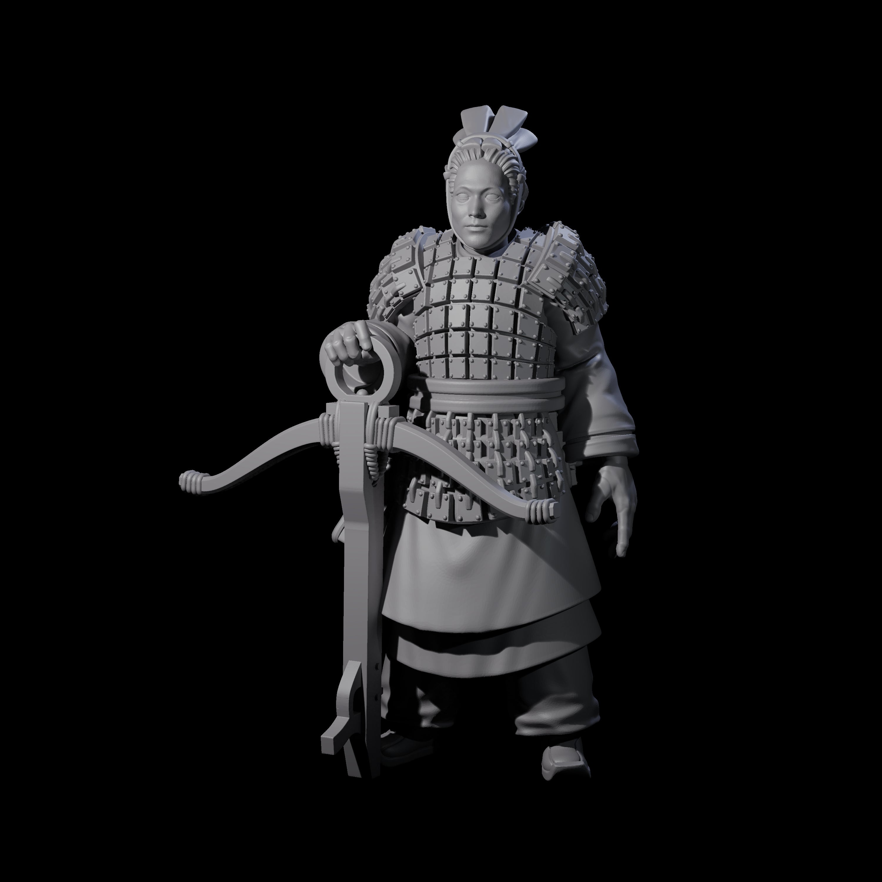 Chinese Terracotta Crossbowman I Miniature for Dungeons and Dragons, Pathfinder or other TTRPGs