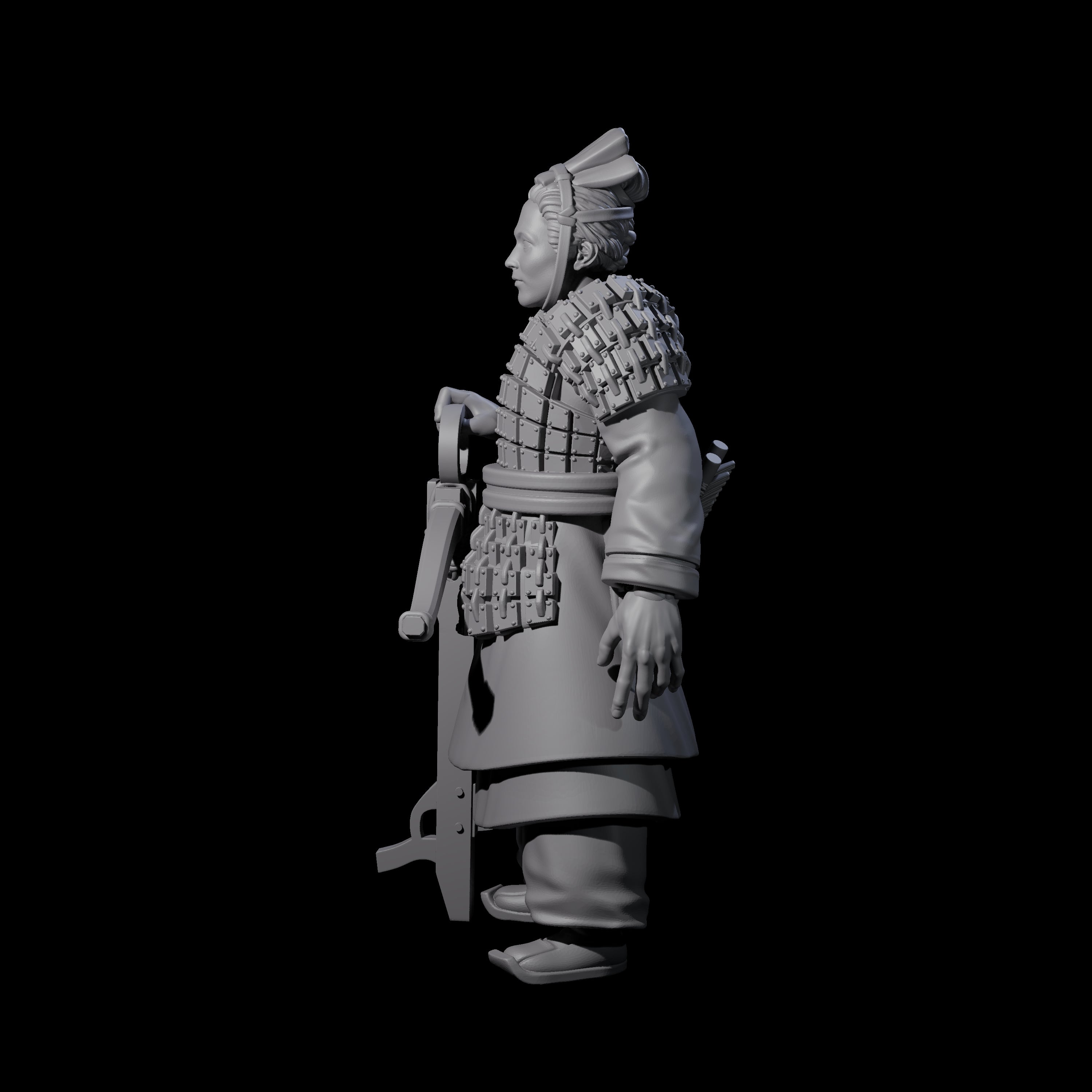 Chinese Terracotta Crossbowman I Miniature for Dungeons and Dragons, Pathfinder or other TTRPGs