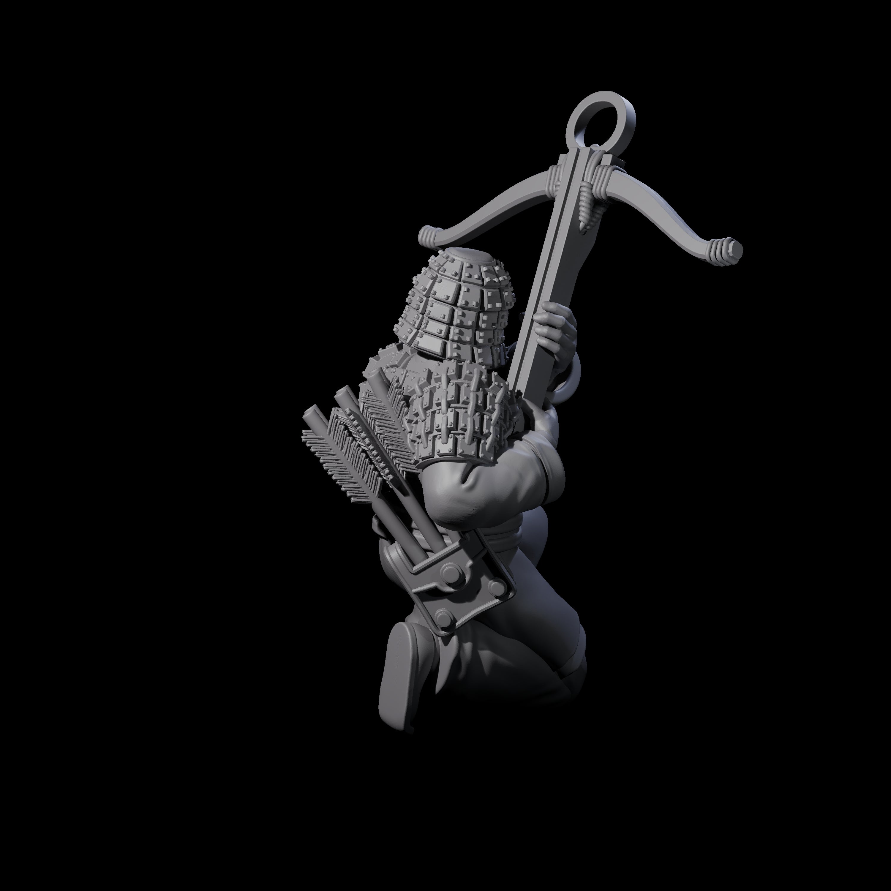 Chinese Terracotta Crossbowman J Miniature for Dungeons and Dragons, Pathfinder or other TTRPGs