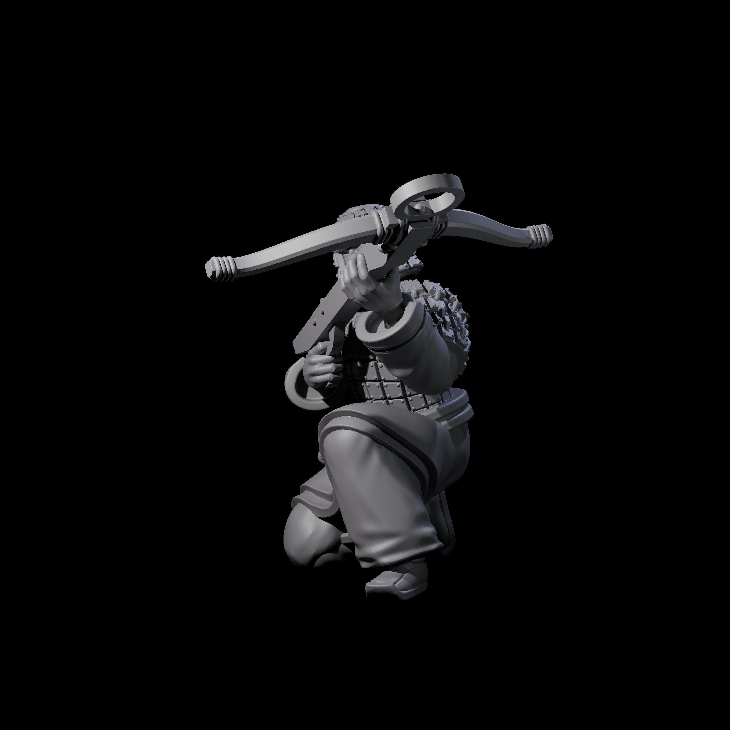 Chinese Terracotta Crossbowman K Miniature for Dungeons and Dragons, Pathfinder or other TTRPGs