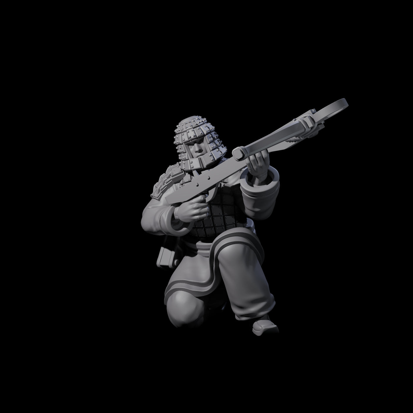 Chinese Terracotta Crossbowman K Miniature for Dungeons and Dragons, Pathfinder or other TTRPGs