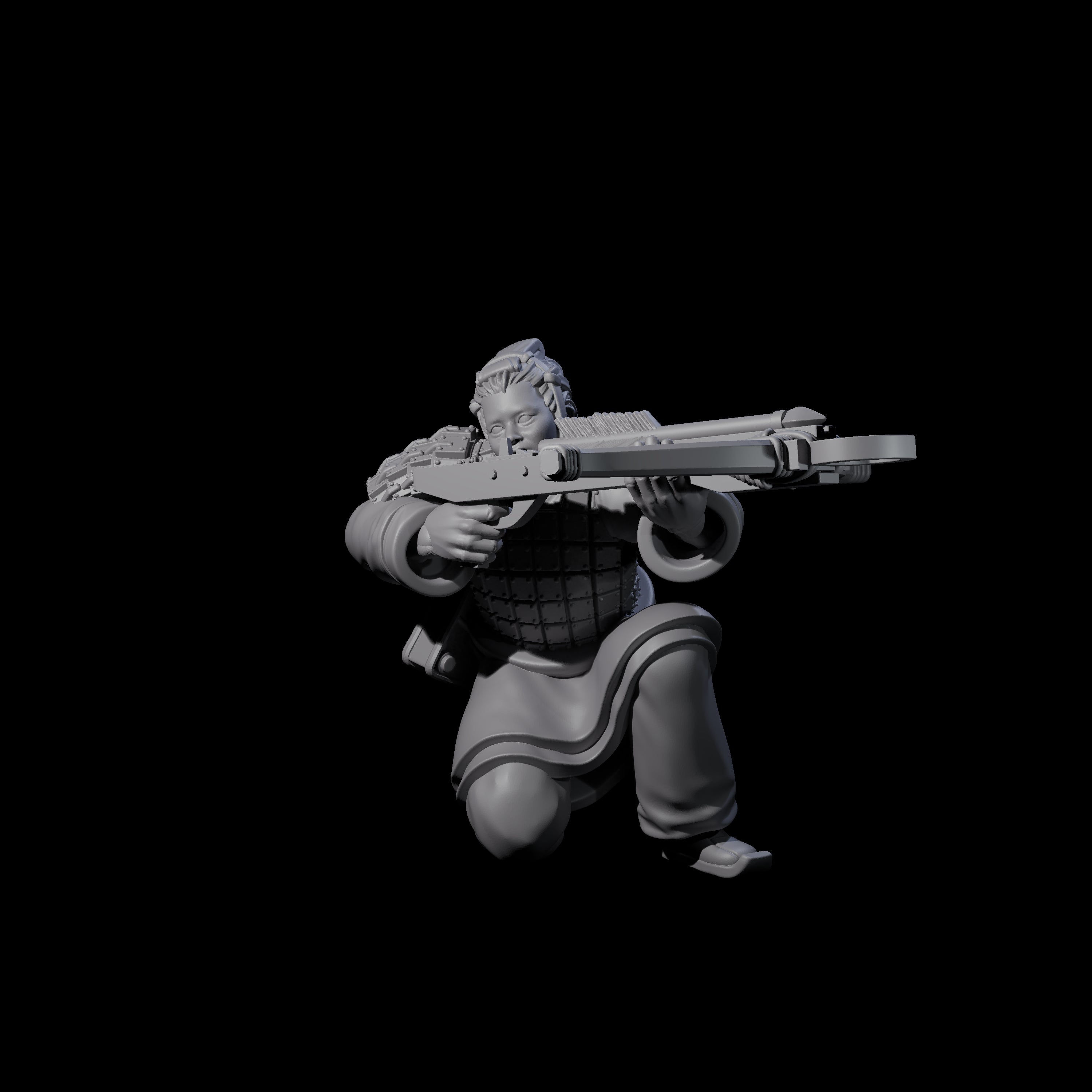 Chinese Terracotta Crossbowman L Miniature for Dungeons and Dragons, Pathfinder or other TTRPGs