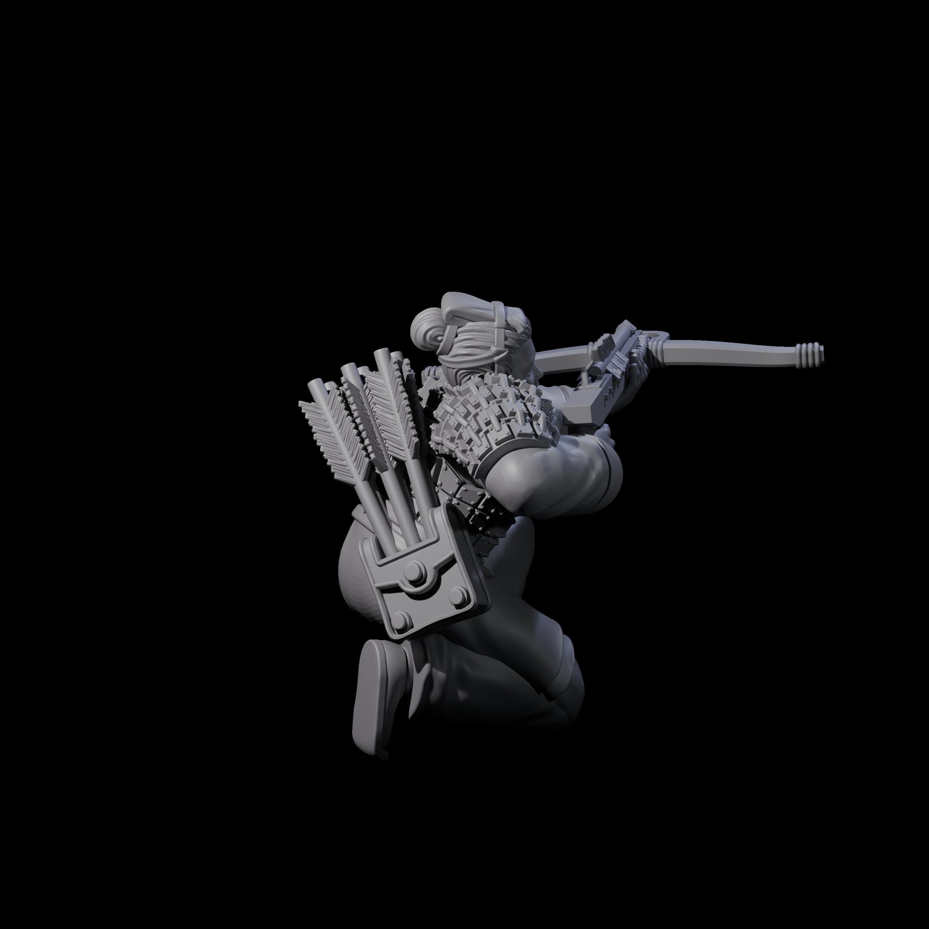 Chinese Terracotta Crossbowman L Miniature for Dungeons and Dragons, Pathfinder or other TTRPGs