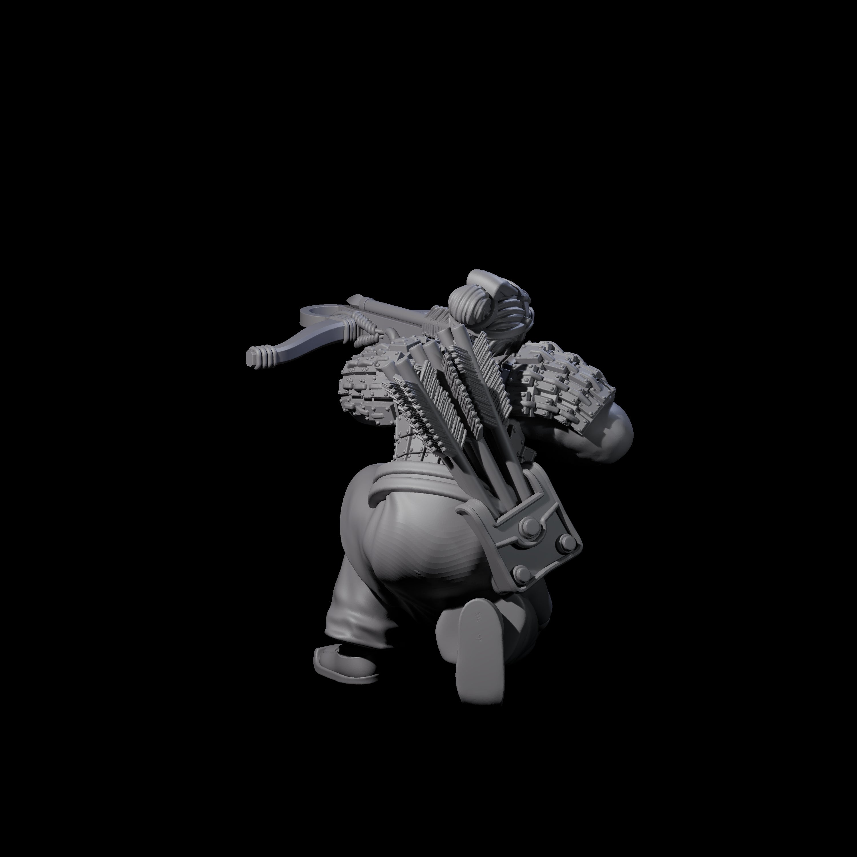 Chinese Terracotta Crossbowman L Miniature for Dungeons and Dragons, Pathfinder or other TTRPGs