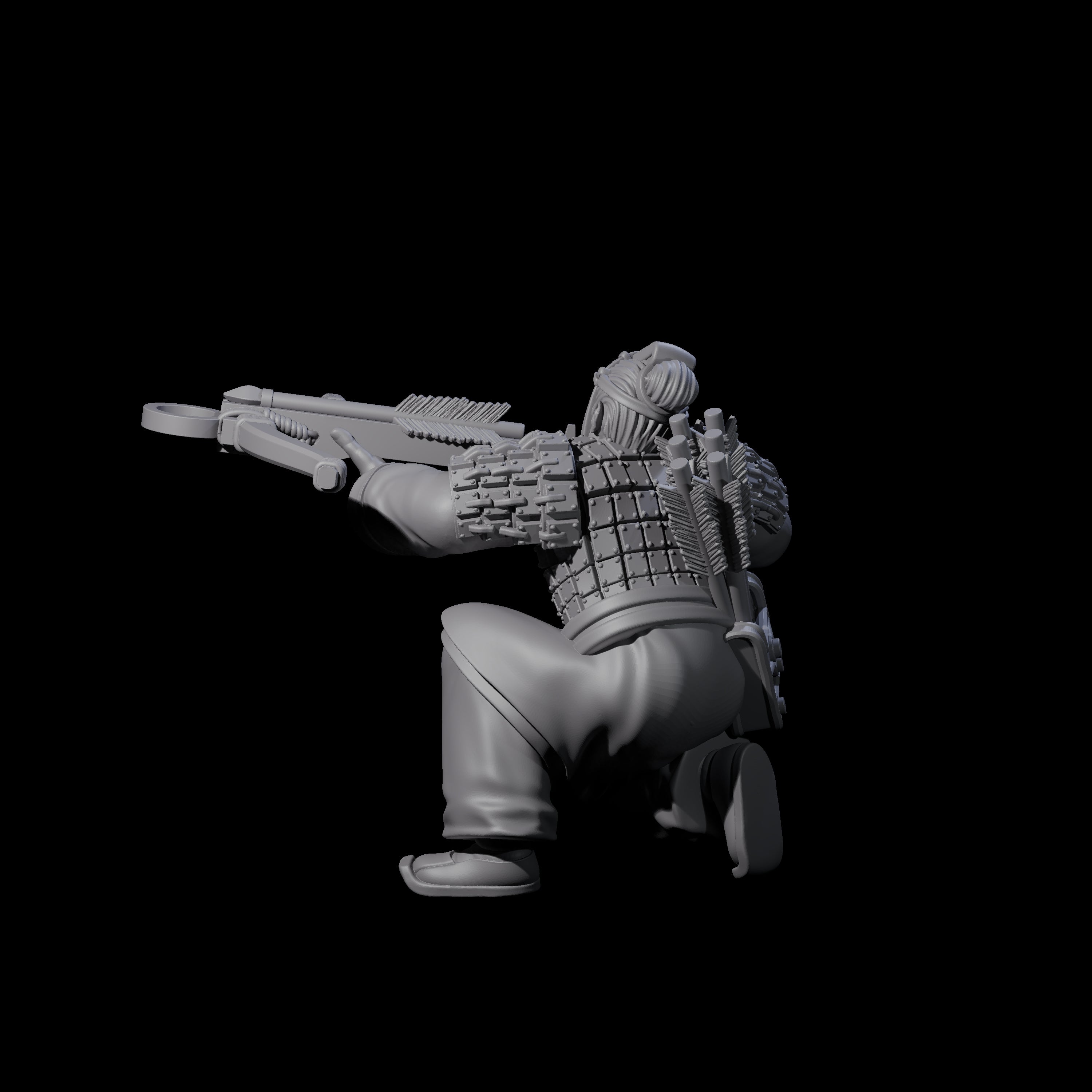 Chinese Terracotta Crossbowman L Miniature for Dungeons and Dragons, Pathfinder or other TTRPGs