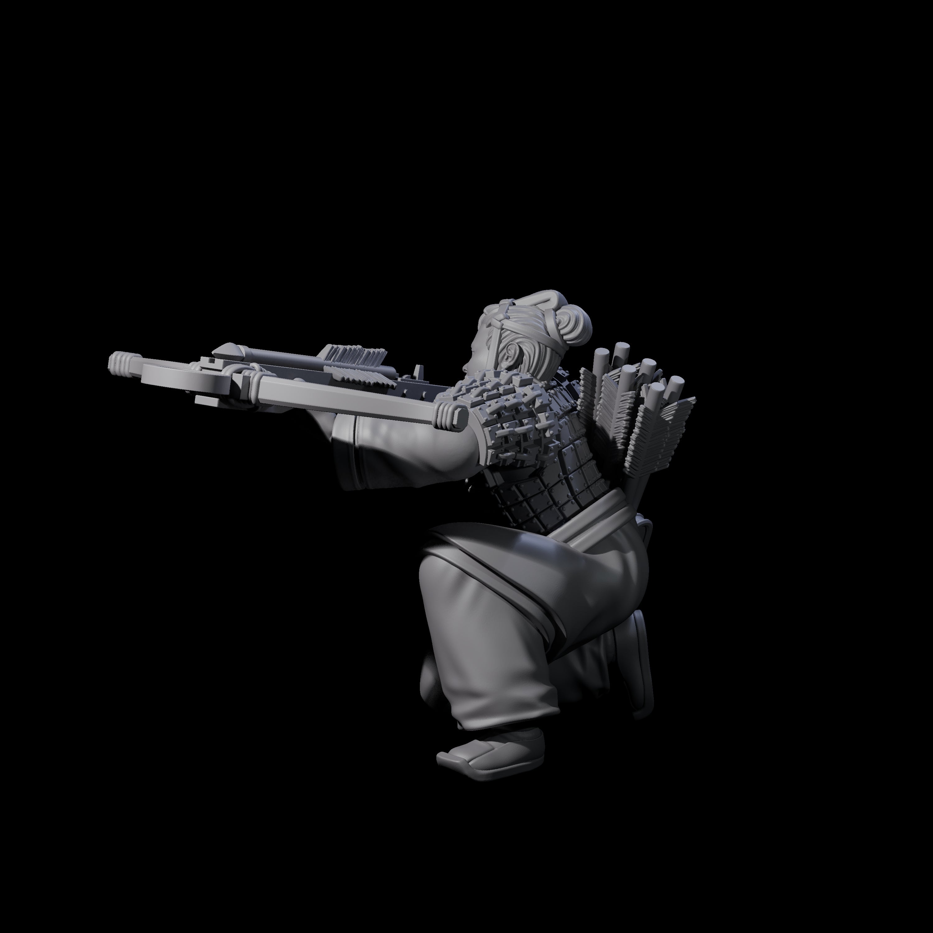 Chinese Terracotta Crossbowman L Miniature for Dungeons and Dragons, Pathfinder or other TTRPGs