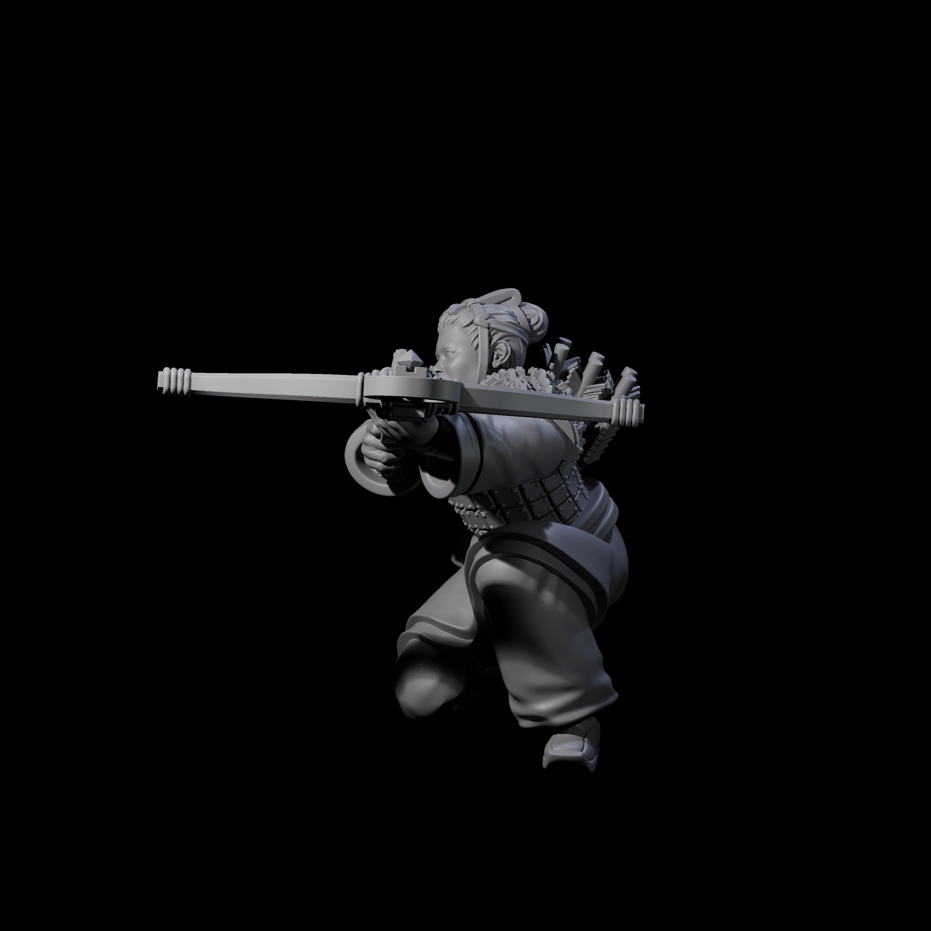 Chinese Terracotta Crossbowman L Miniature for Dungeons and Dragons, Pathfinder or other TTRPGs