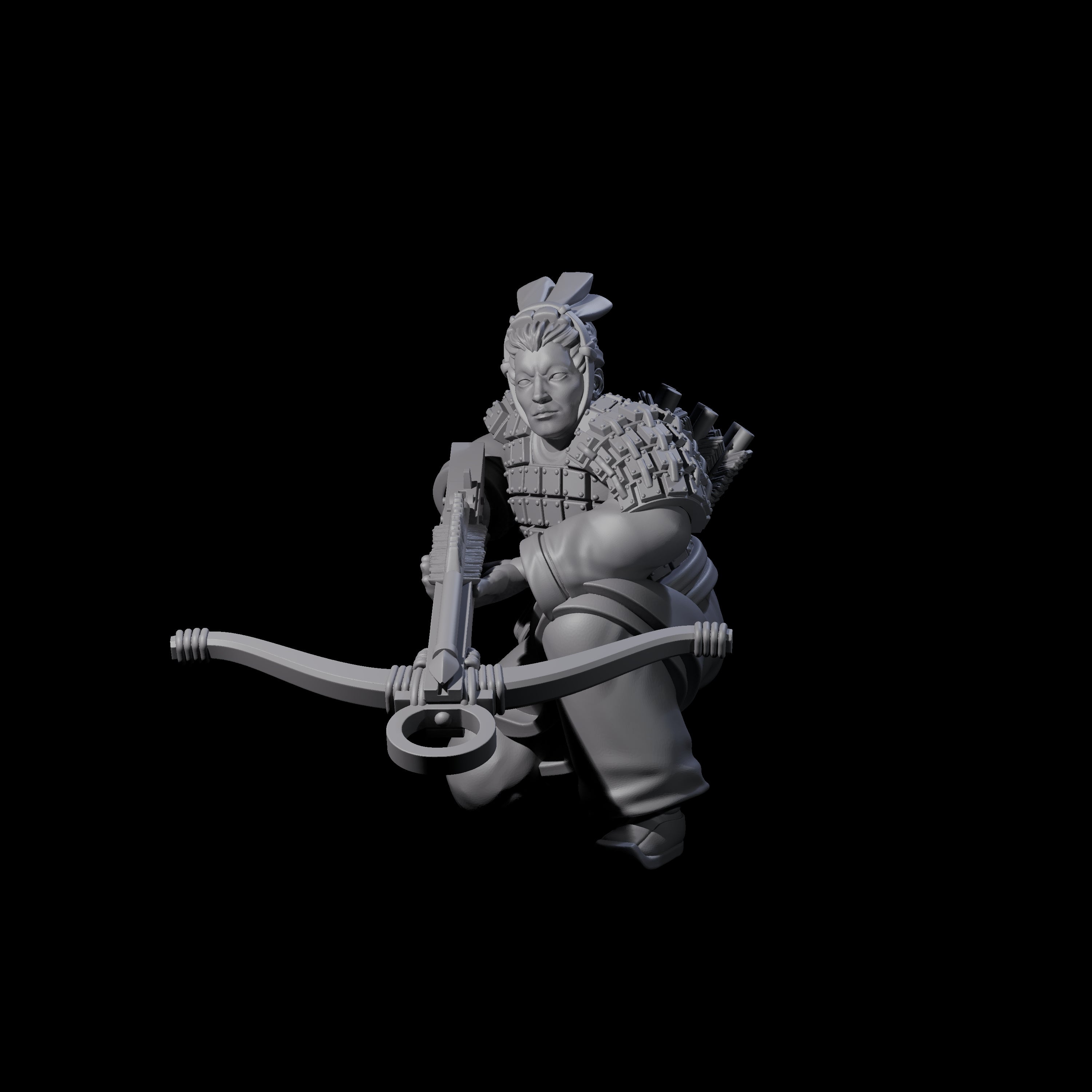 Chinese Terracotta Crossbowman M Miniature for Dungeons and Dragons, Pathfinder or other TTRPGs