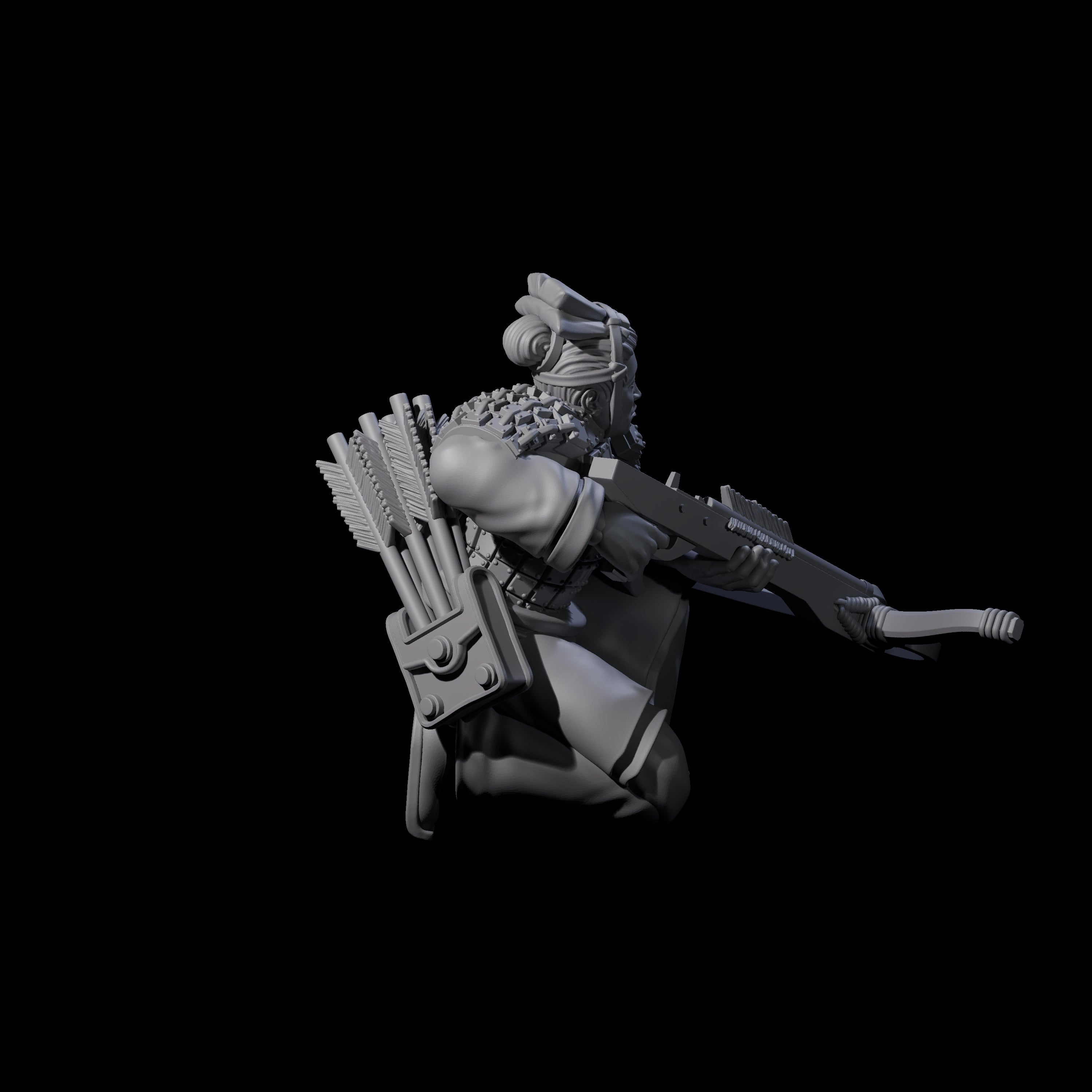 Chinese Terracotta Crossbowman M Miniature for Dungeons and Dragons, Pathfinder or other TTRPGs