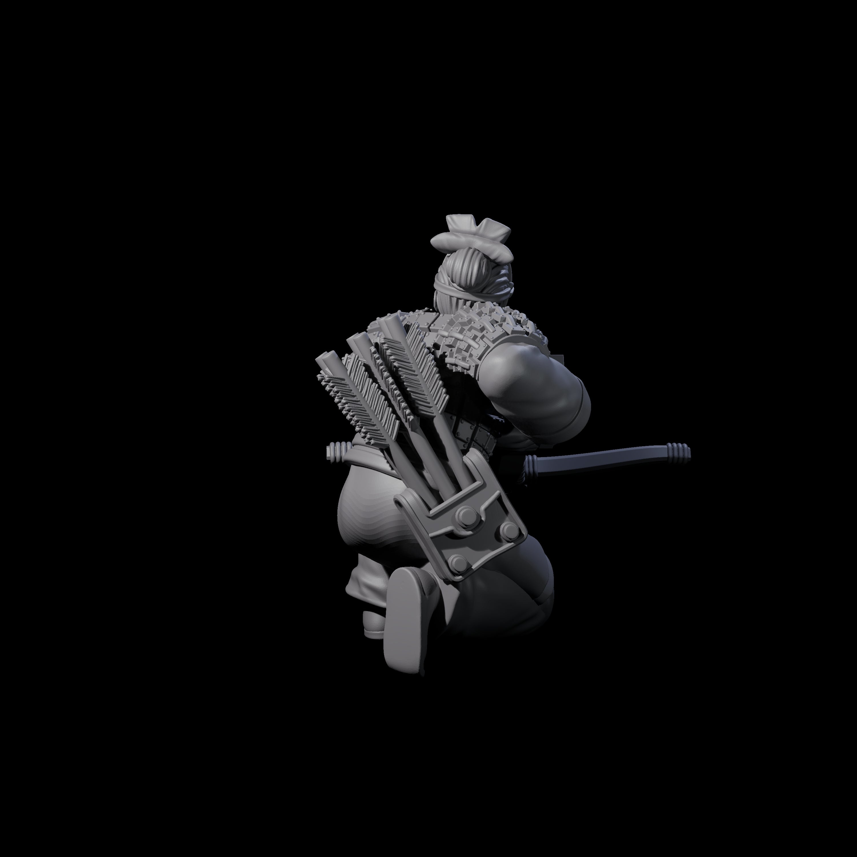 Chinese Terracotta Crossbowman M Miniature for Dungeons and Dragons, Pathfinder or other TTRPGs