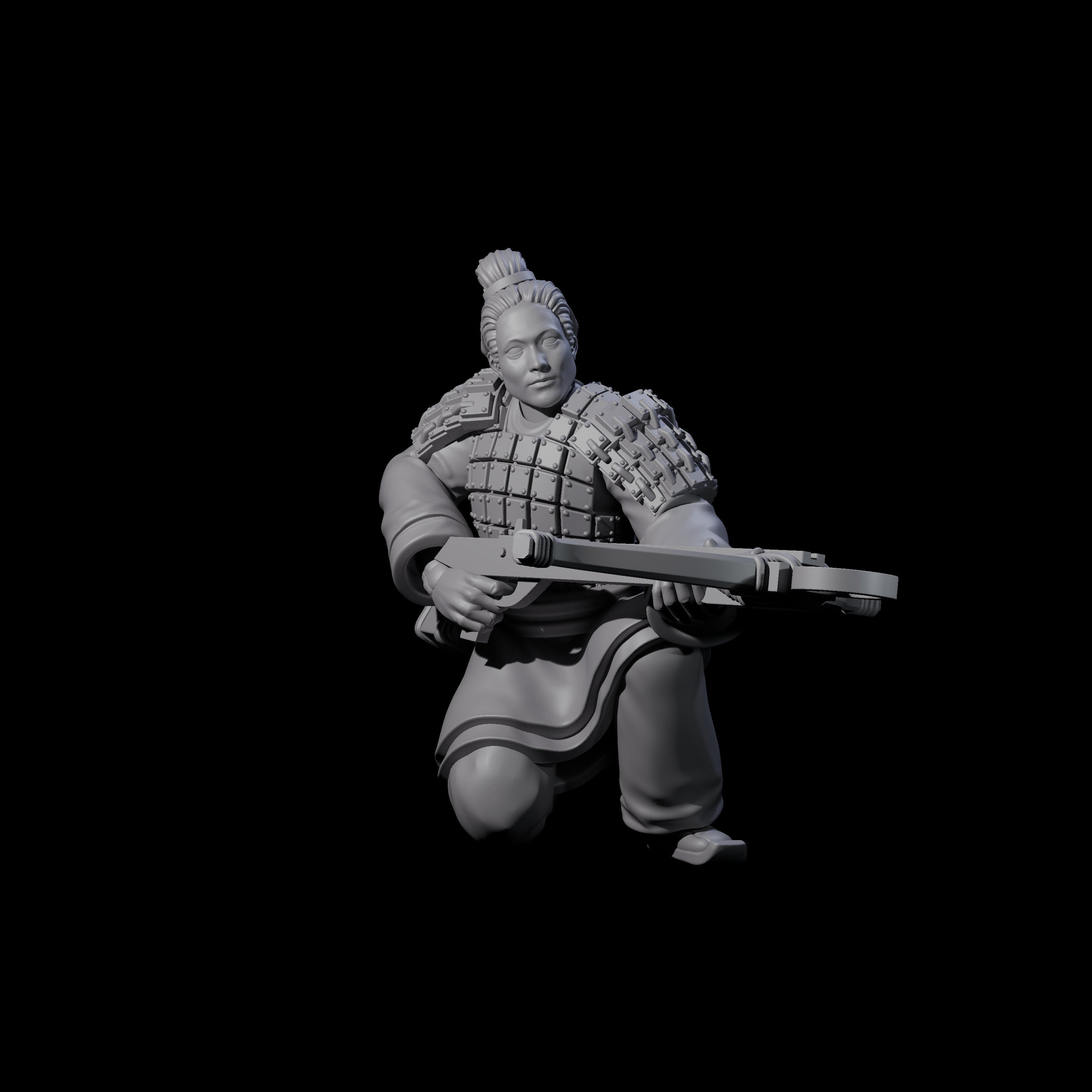 Chinese Terracotta Crossbowman N Miniature for Dungeons and Dragons, Pathfinder or other TTRPGs