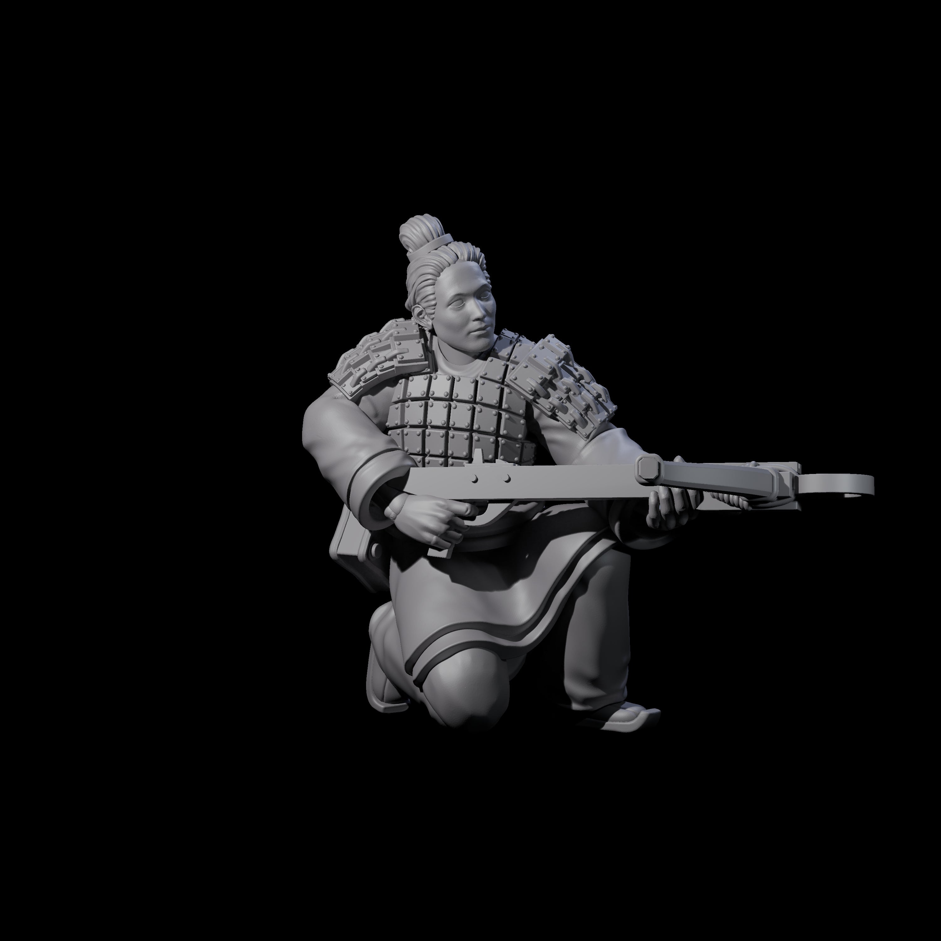 Chinese Terracotta Crossbowman N Miniature for Dungeons and Dragons, Pathfinder or other TTRPGs