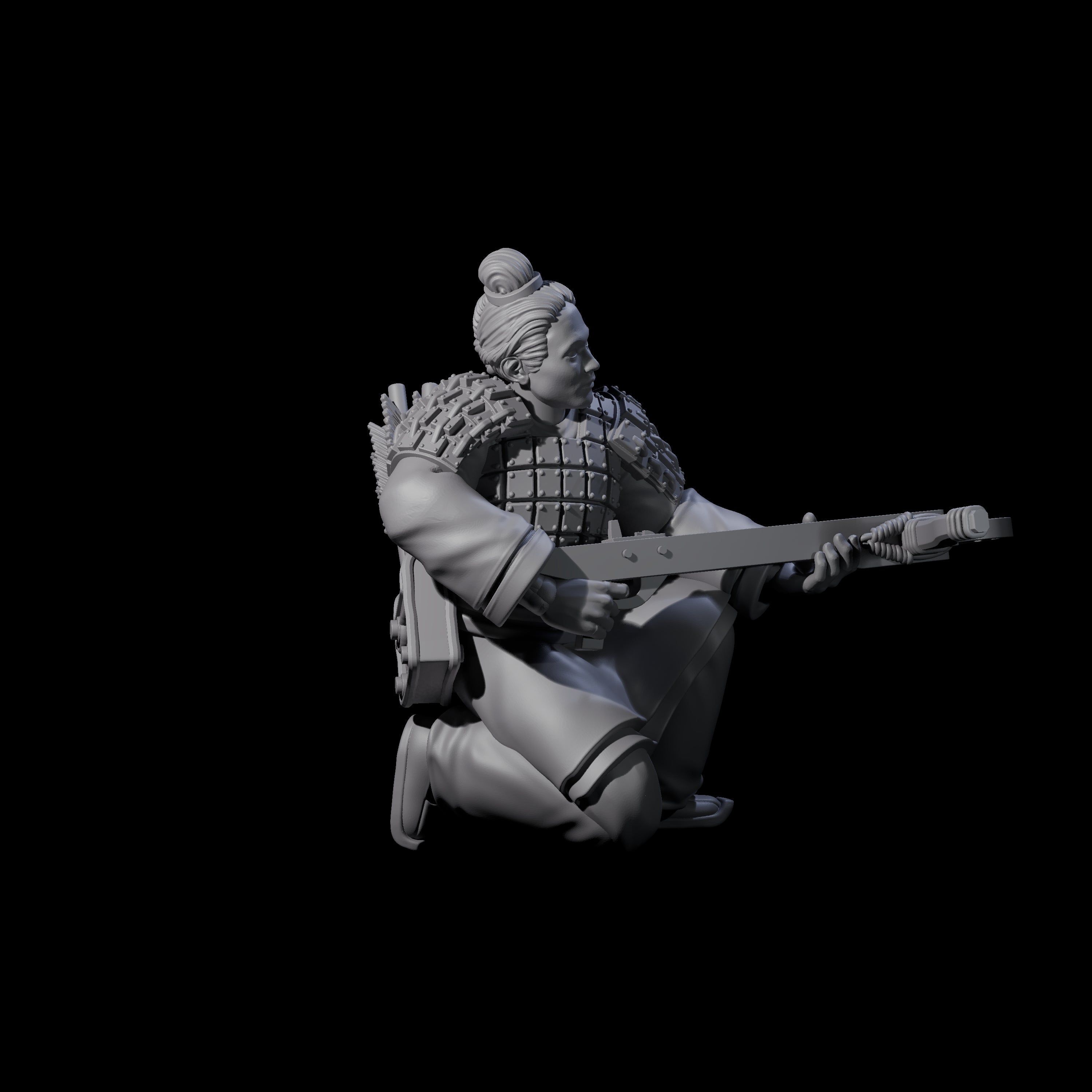 Chinese Terracotta Crossbowman N Miniature for Dungeons and Dragons, Pathfinder or other TTRPGs