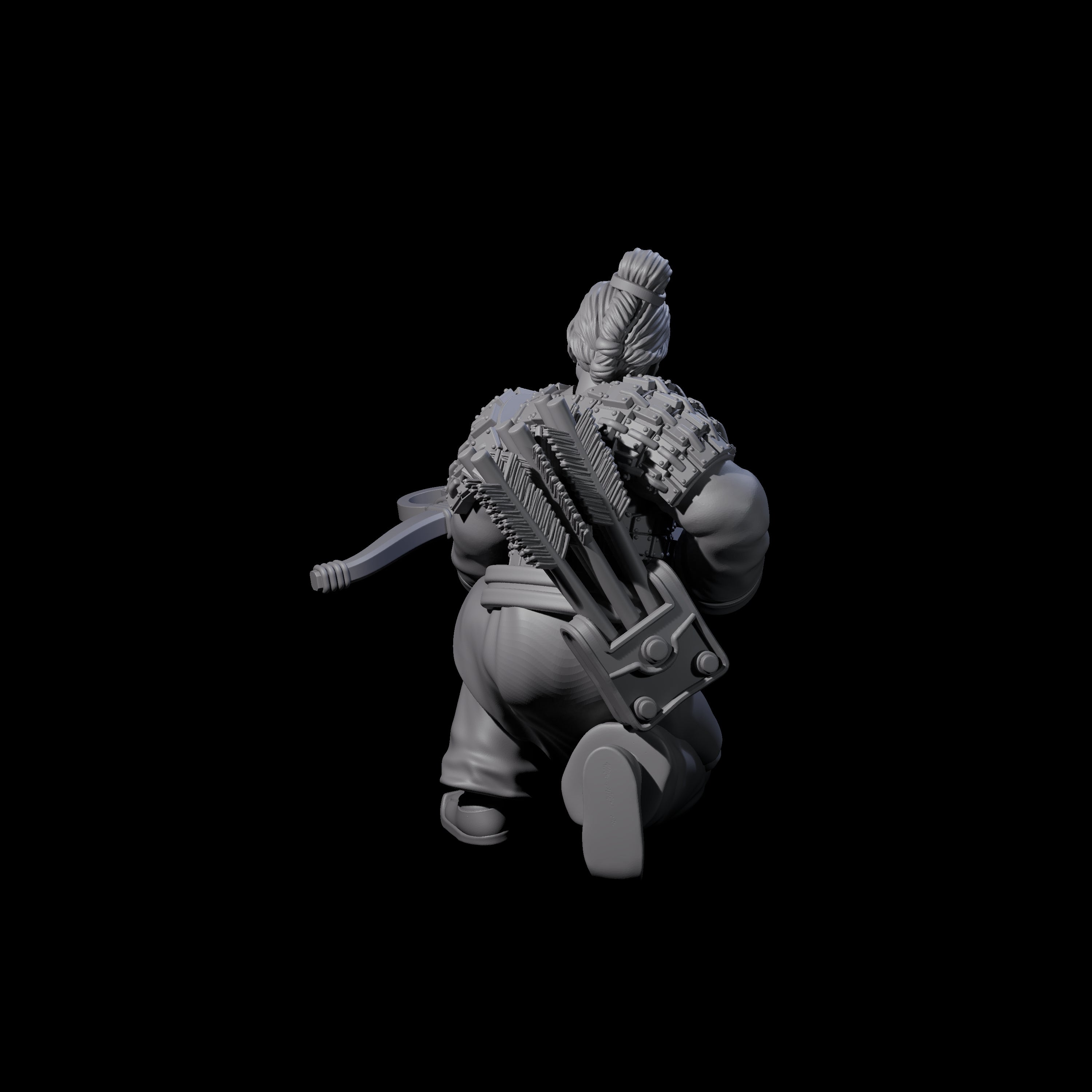 Chinese Terracotta Crossbowman N Miniature for Dungeons and Dragons, Pathfinder or other TTRPGs