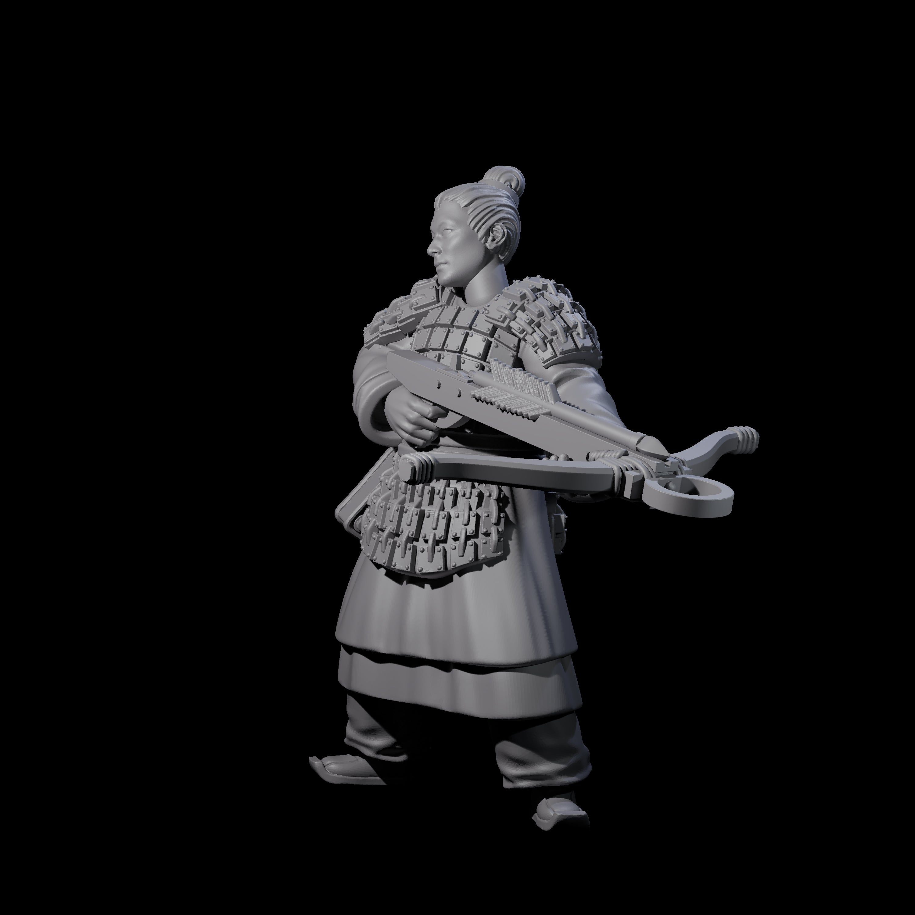 Chinese Terracotta Crossbowman O Miniature for Dungeons and Dragons, Pathfinder or other TTRPGs