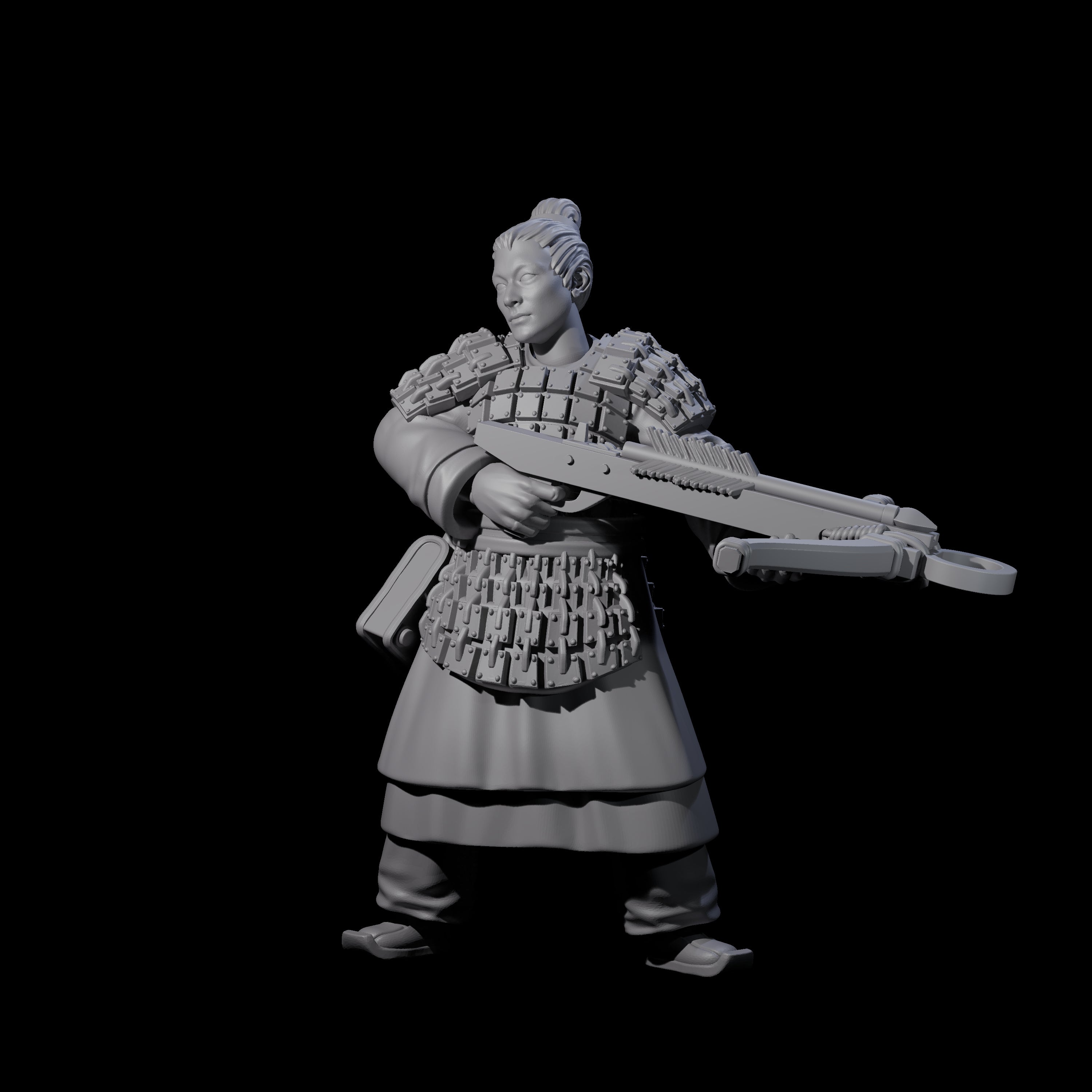 Chinese Terracotta Crossbowman O Miniature for Dungeons and Dragons, Pathfinder or other TTRPGs