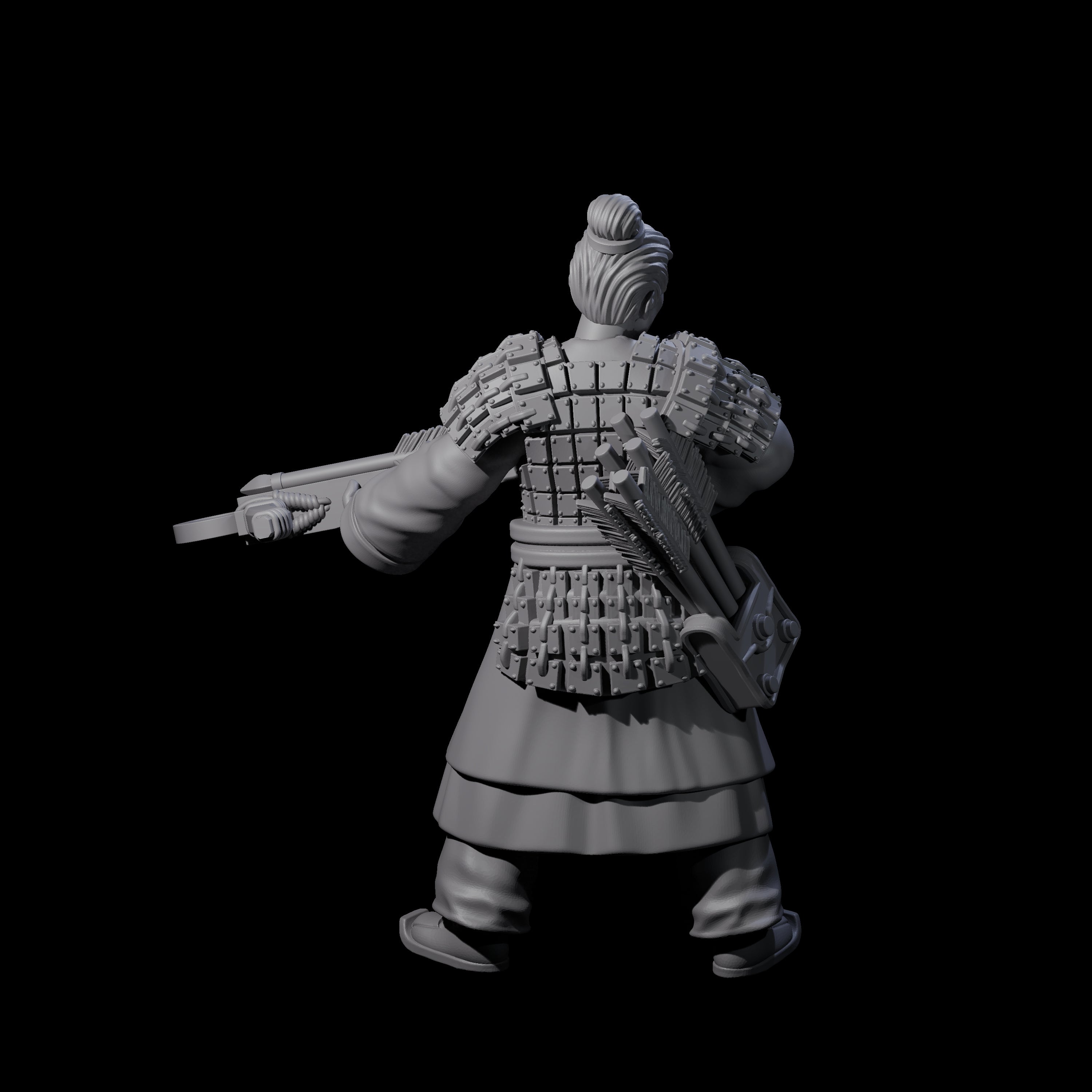 Chinese Terracotta Crossbowman O Miniature for Dungeons and Dragons, Pathfinder or other TTRPGs