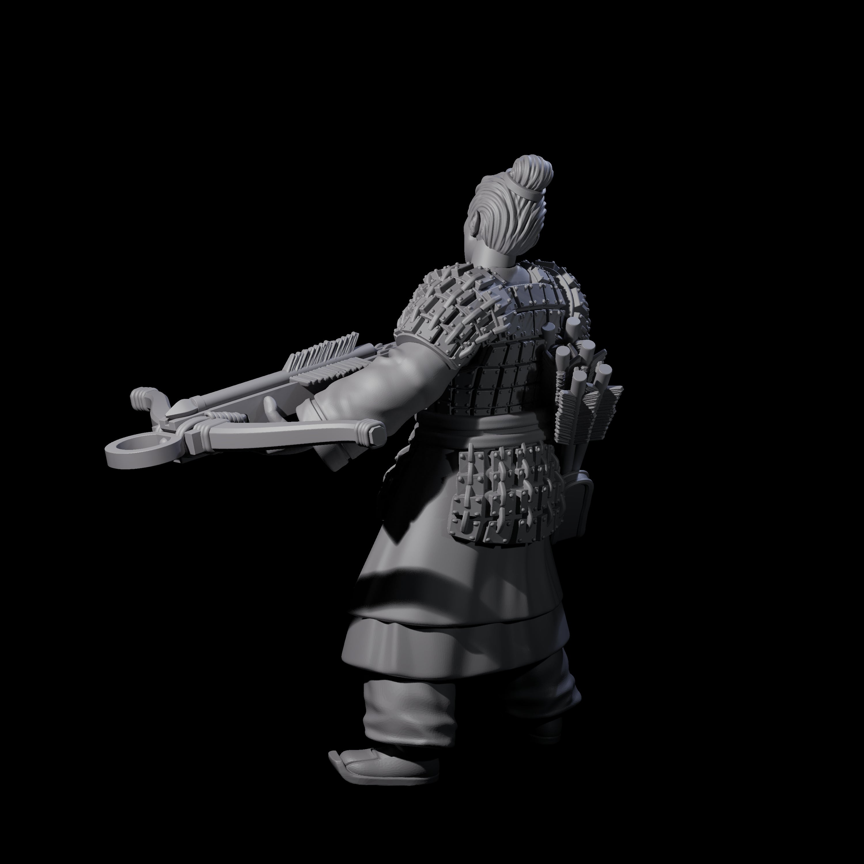 Chinese Terracotta Crossbowman O Miniature for Dungeons and Dragons, Pathfinder or other TTRPGs