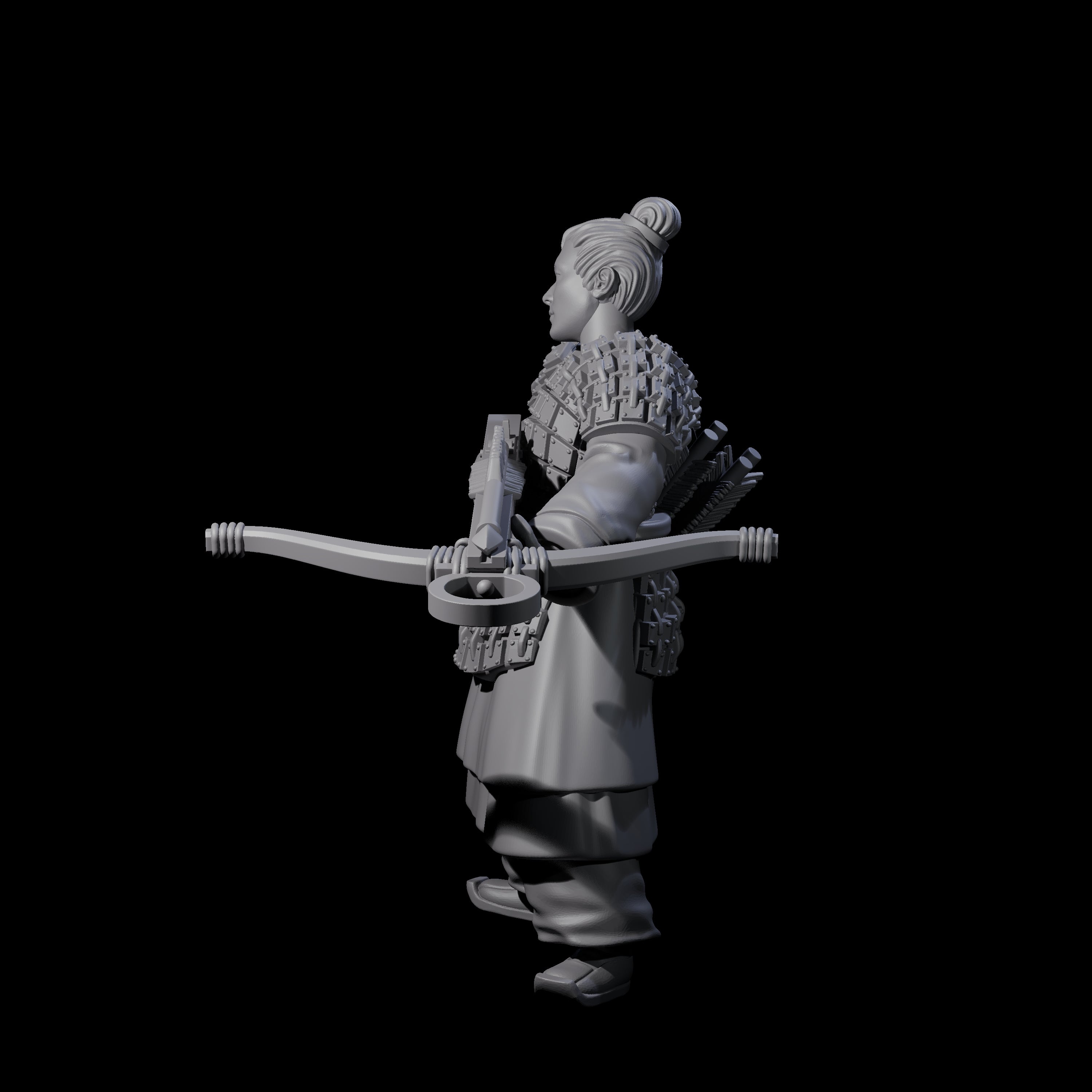 Chinese Terracotta Crossbowman O Miniature for Dungeons and Dragons, Pathfinder or other TTRPGs