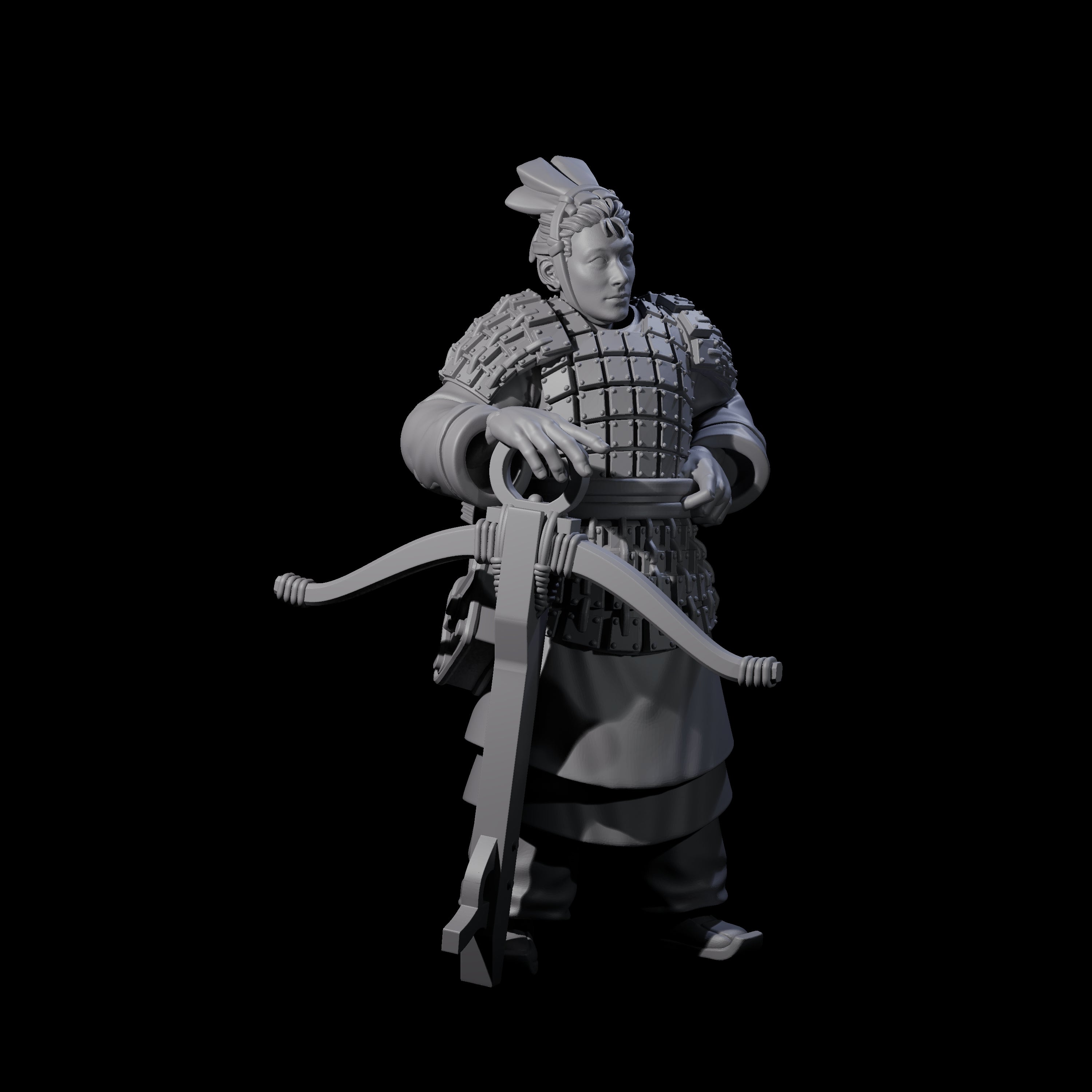 Chinese Terracotta Crossbowmen Miniature for Dungeons and Dragons, Pathfinder or other TTRPGs