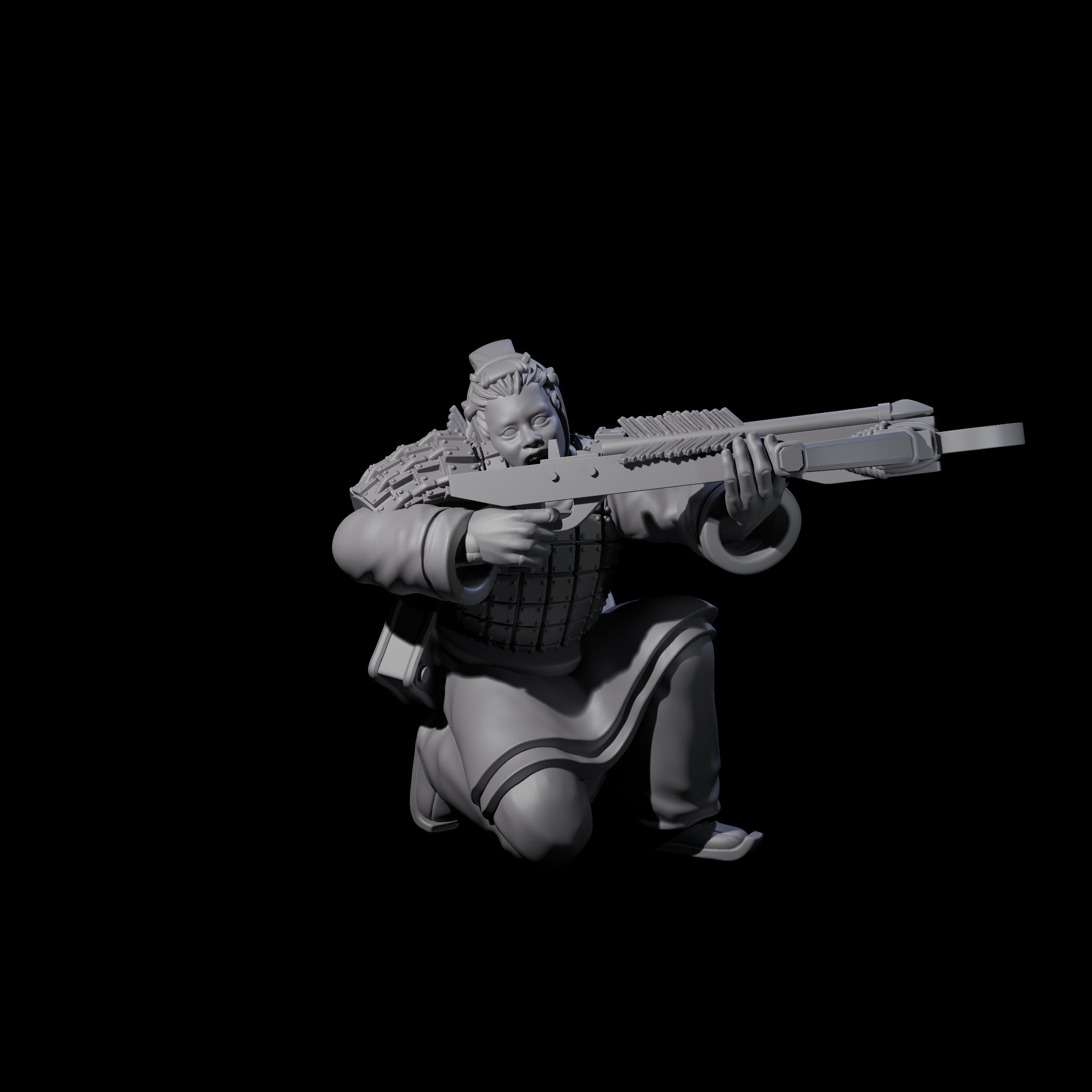 Chinese Terracotta Crossbowmen Miniature for Dungeons and Dragons, Pathfinder or other TTRPGs