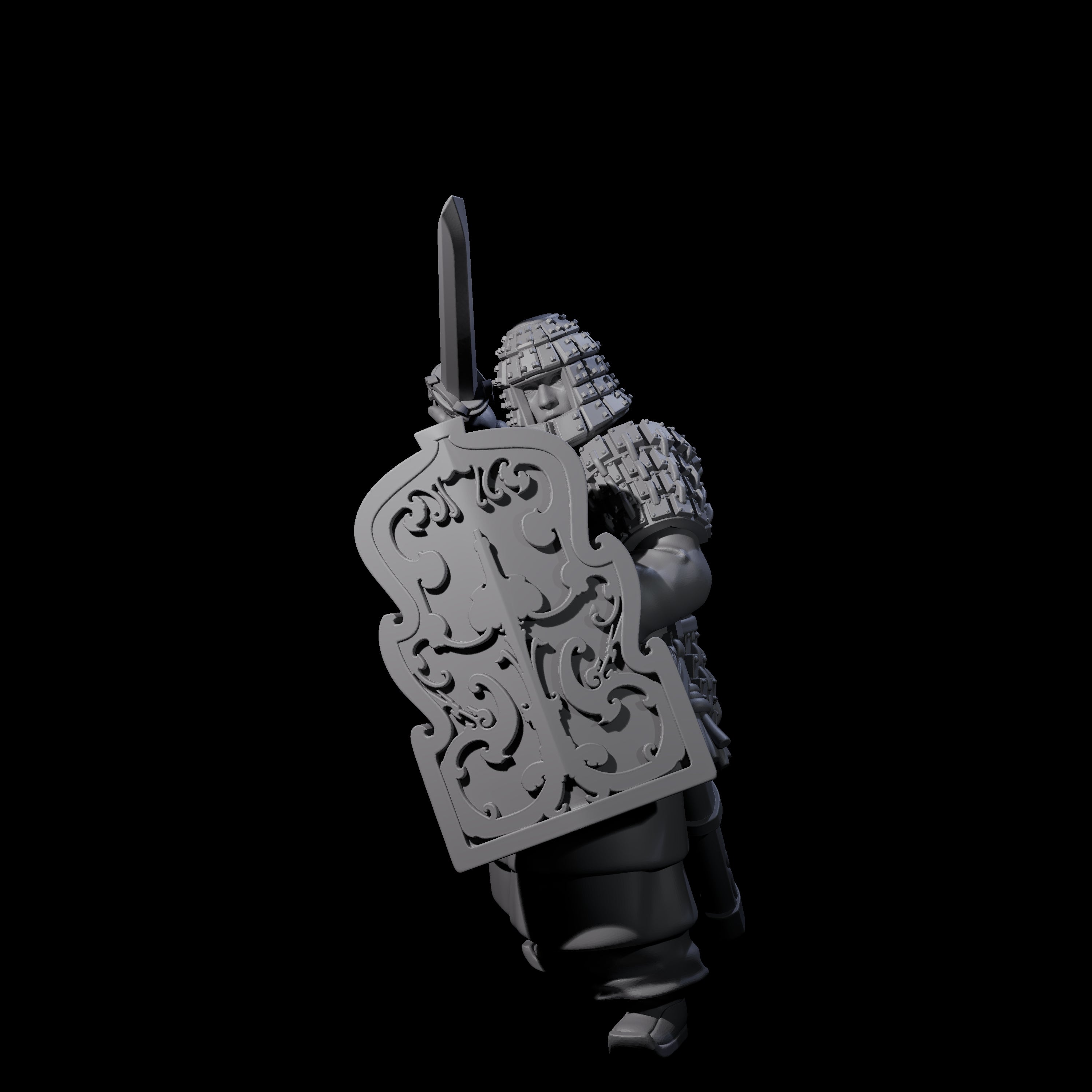 Chinese Terracotta Fierce Terracotta Warrior A Miniature for Dungeons and Dragons, Pathfinder or other TTRPGs