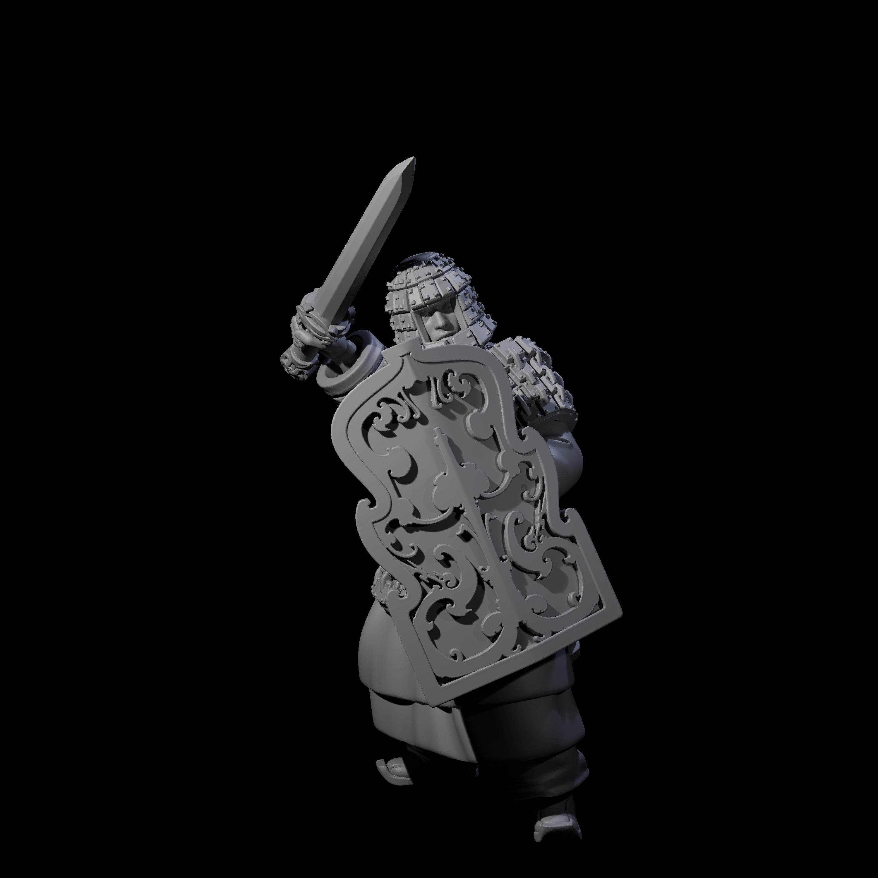 Chinese Terracotta Fierce Terracotta Warrior A Miniature for Dungeons and Dragons, Pathfinder or other TTRPGs