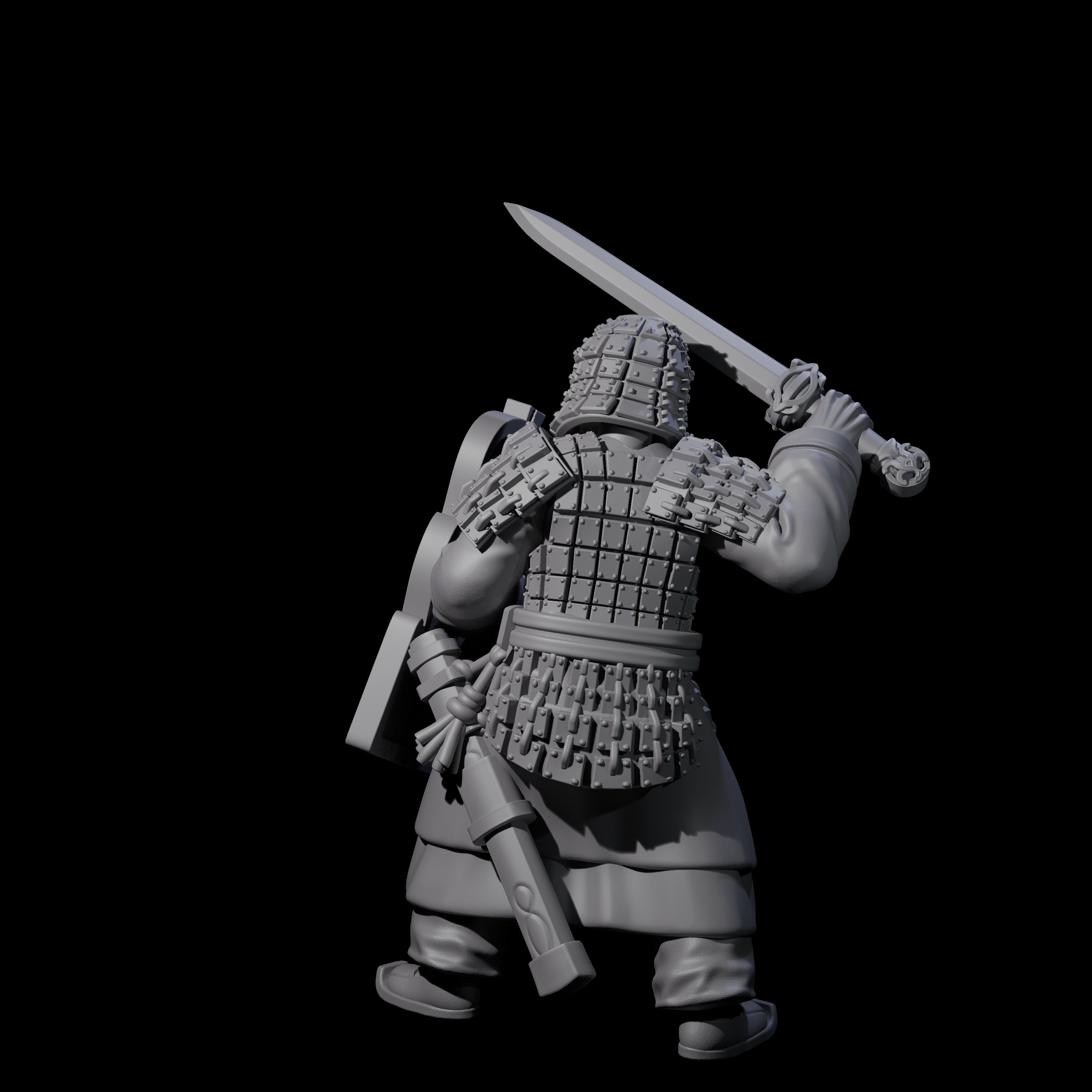 Chinese Terracotta Fierce Terracotta Warrior A Miniature for Dungeons and Dragons, Pathfinder or other TTRPGs