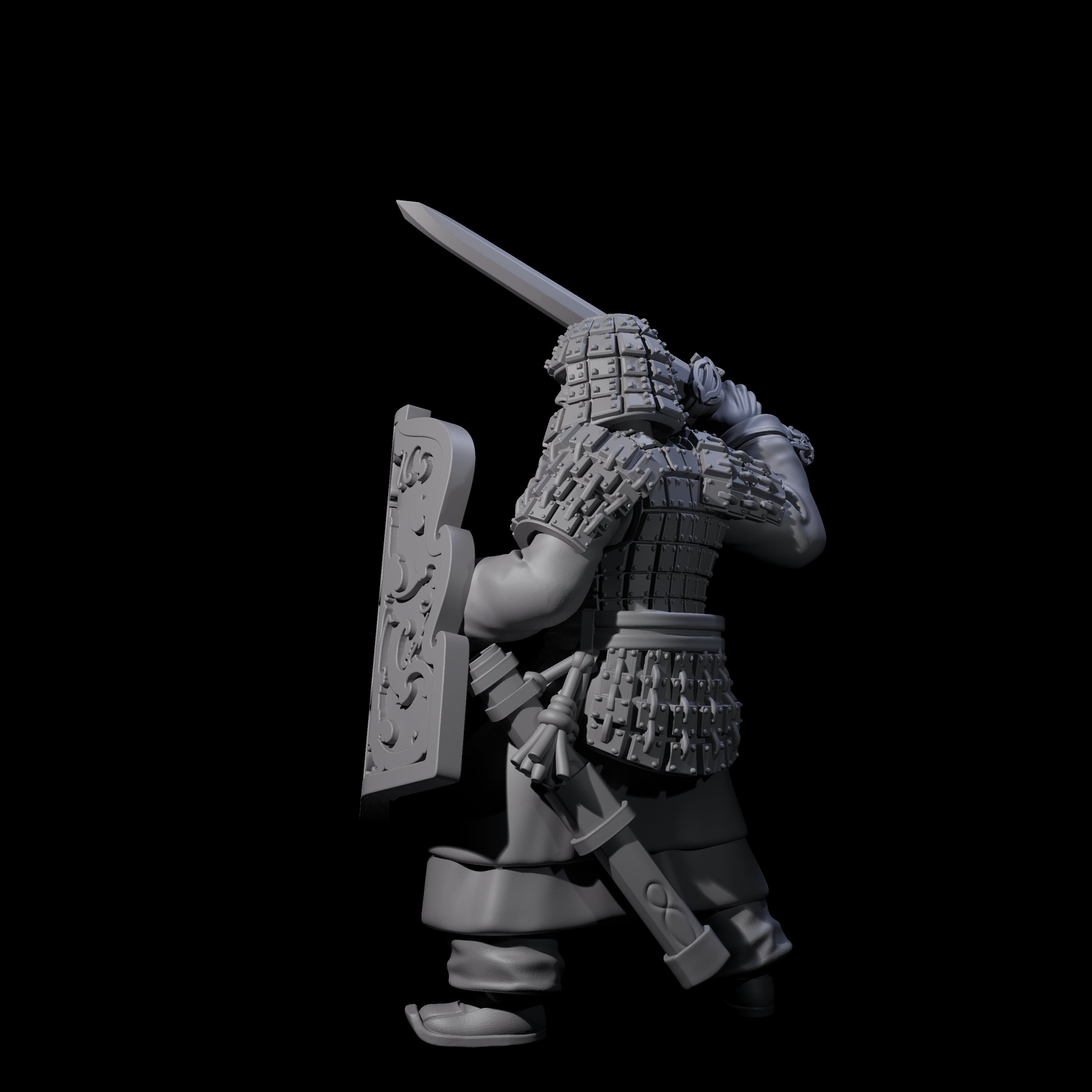 Chinese Terracotta Fierce Terracotta Warrior A Miniature for Dungeons and Dragons, Pathfinder or other TTRPGs