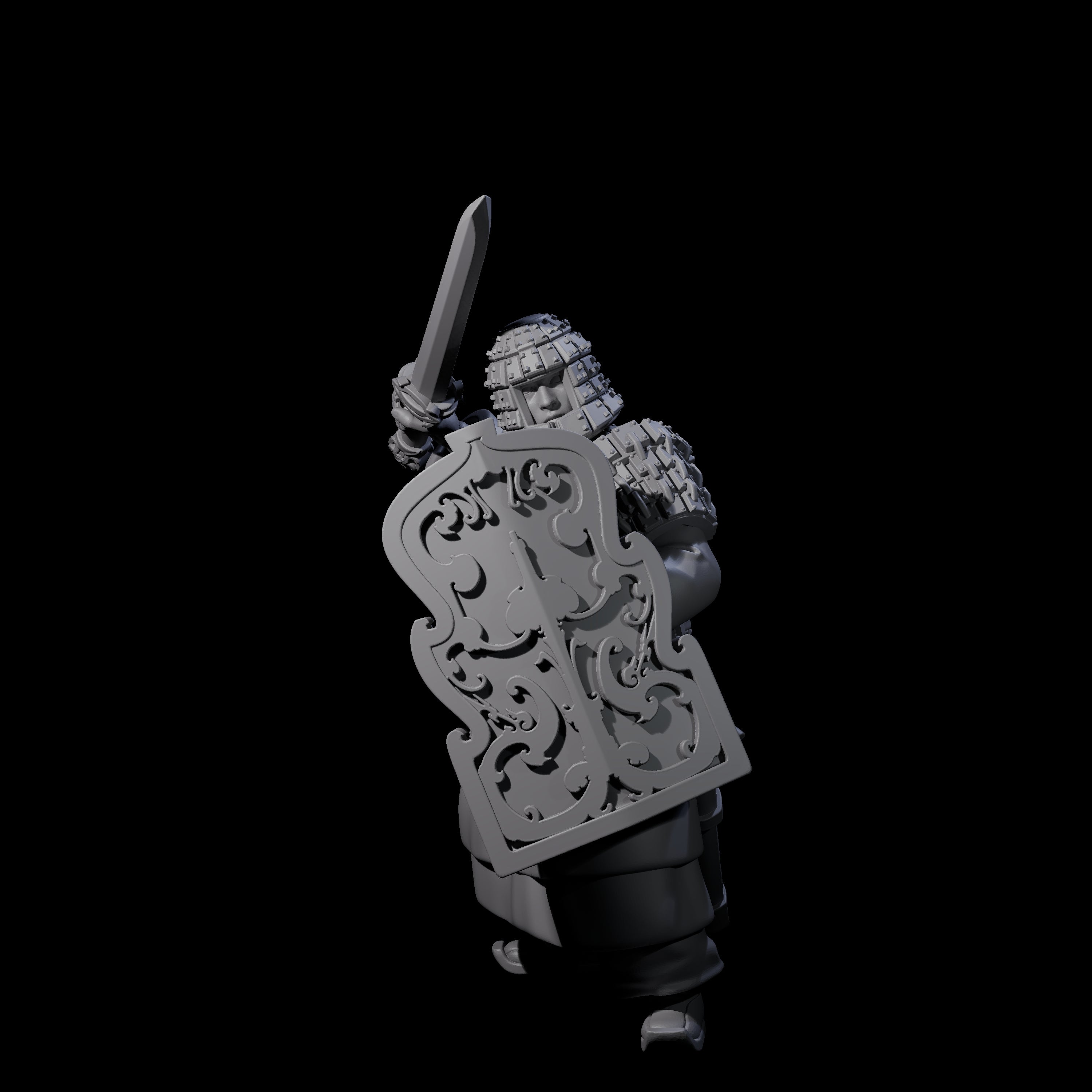 Chinese Terracotta Fierce Terracotta Warrior A Miniature for Dungeons and Dragons, Pathfinder or other TTRPGs