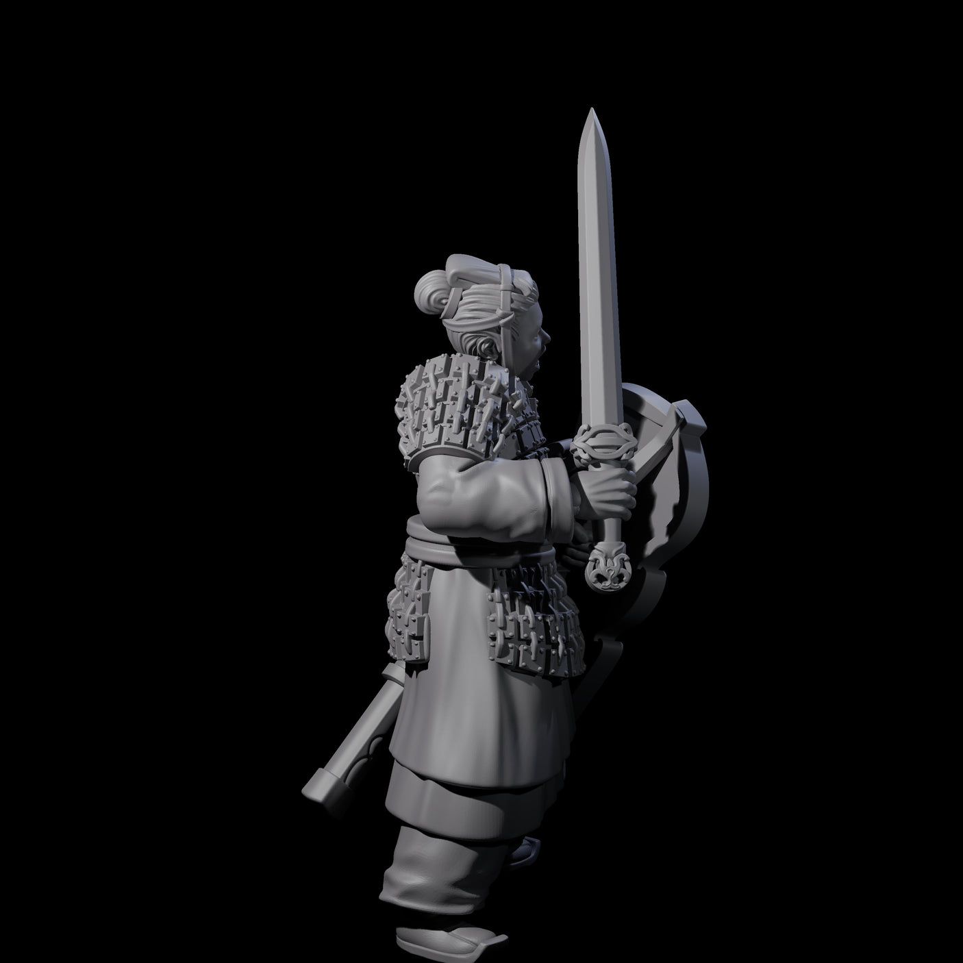 Chinese Terracotta Fierce Terracotta Warrior B Miniature for Dungeons and Dragons, Pathfinder or other TTRPGs